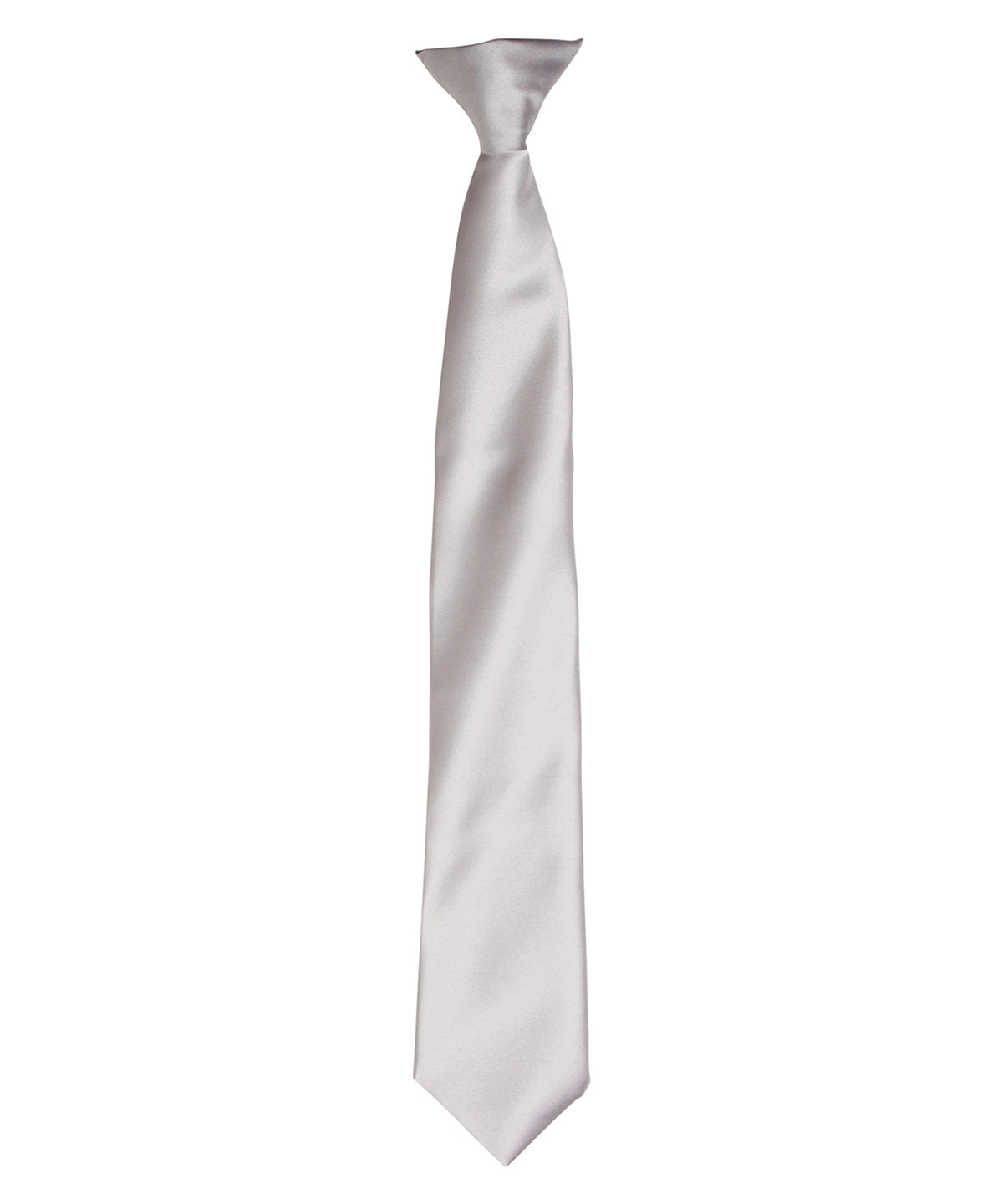 Ties - Elegant Satinclipsslips Silver Grey One size