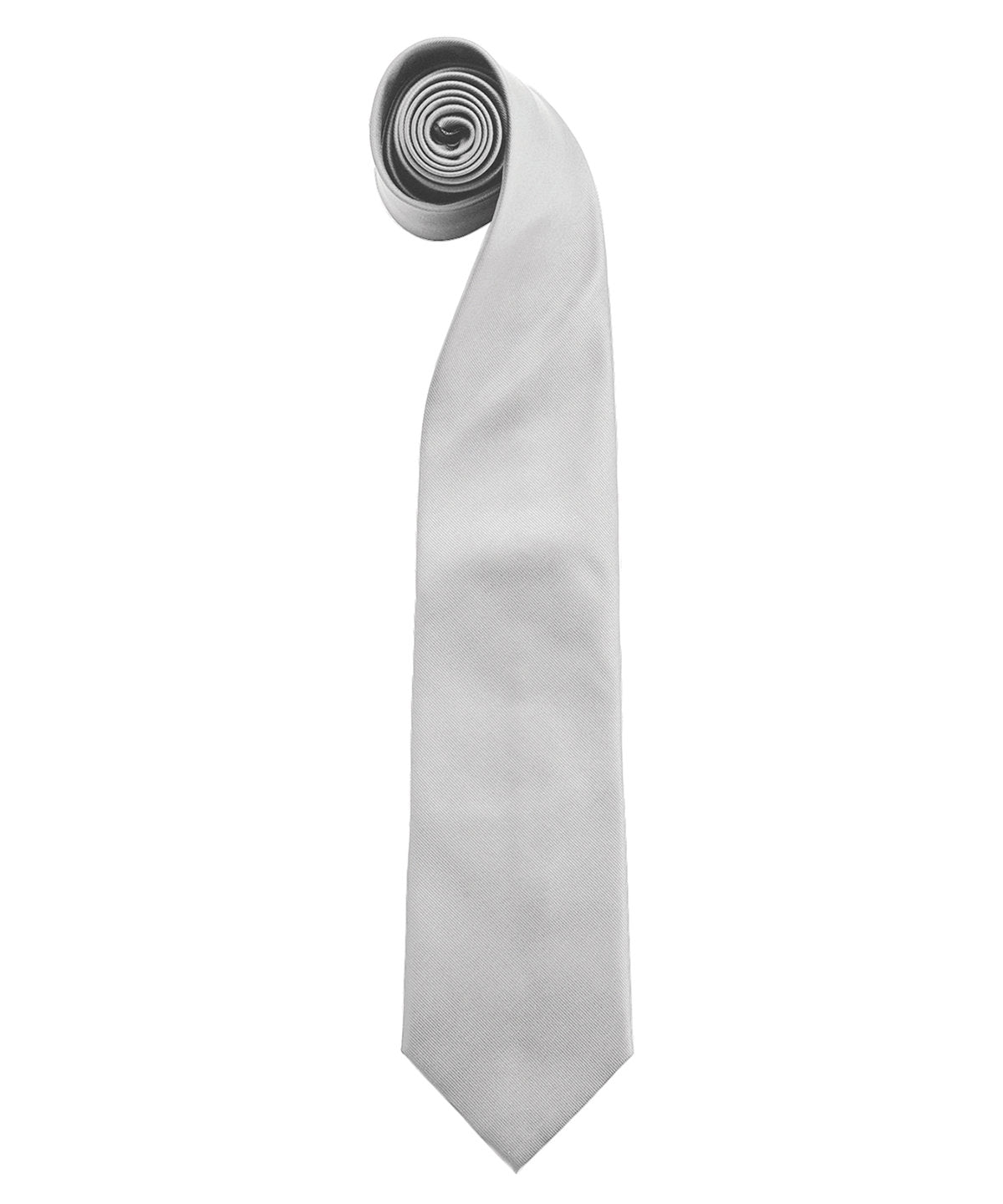 Ties - Stilren slips i 18 färger Silver One size