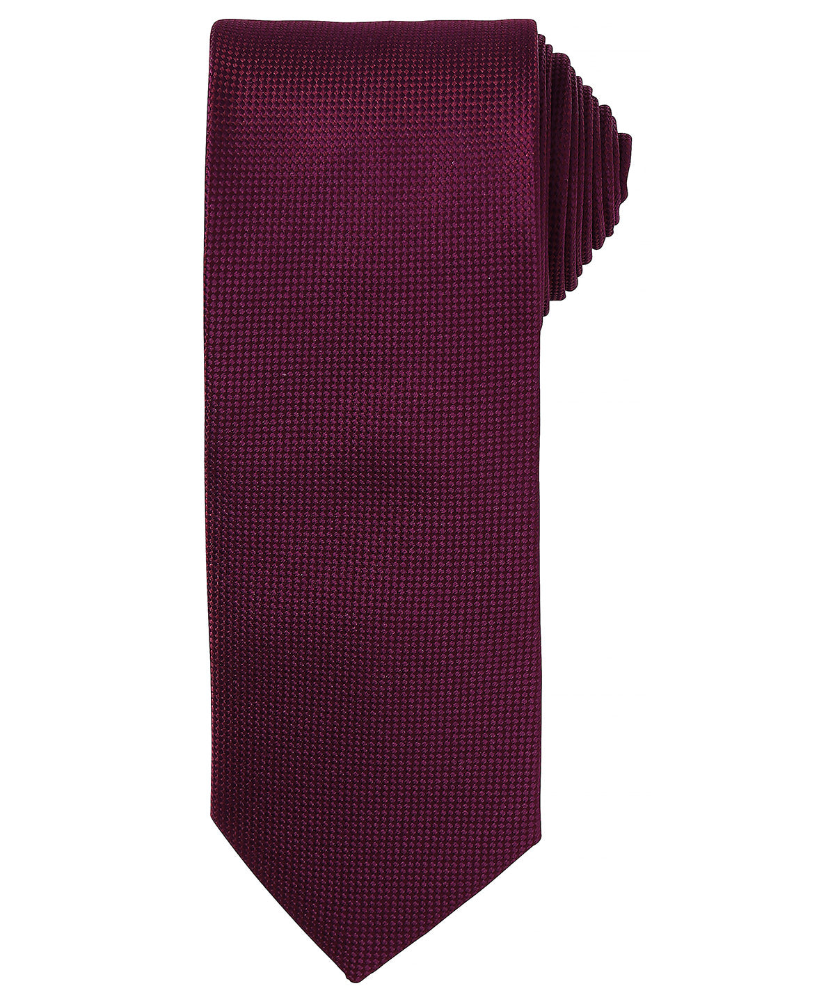 Ties - Elegant slips med mikrovåffelmönster Aubergine One size