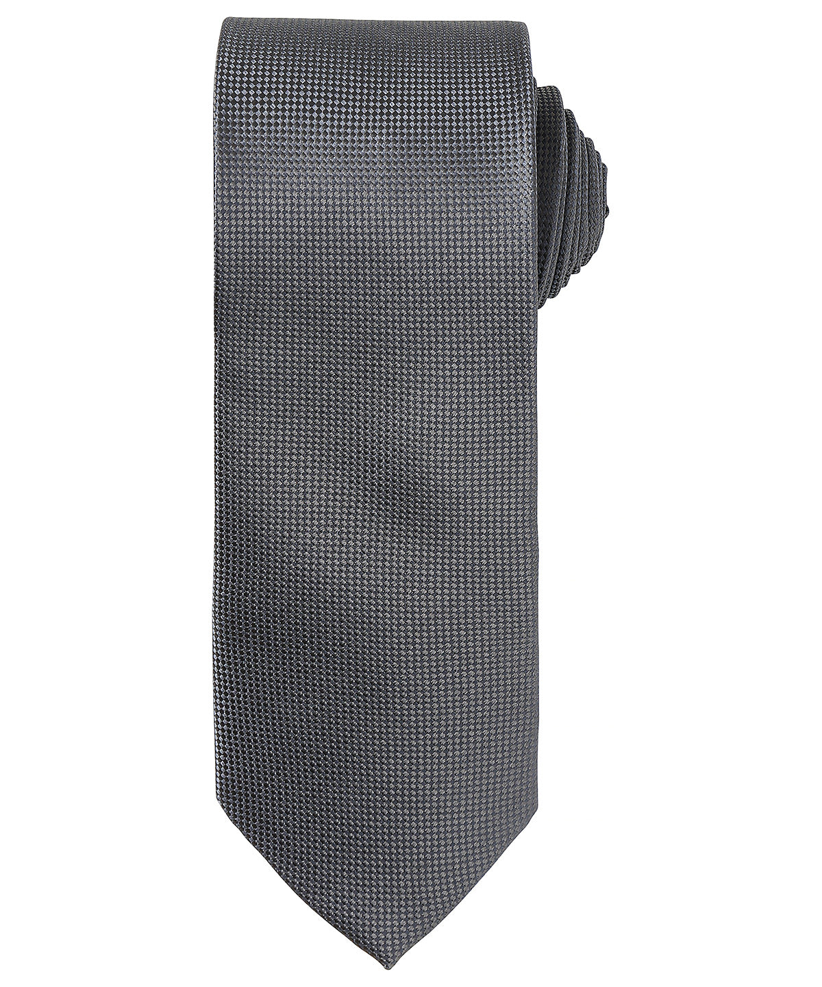 Ties - Elegant slips med mikrovåffelmönster Dark Grey One size