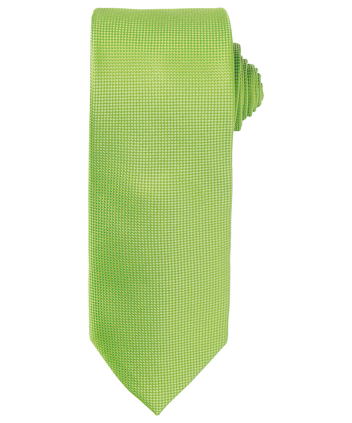 Ties - Elegant slips med mikrovåffelmönster Lime One size