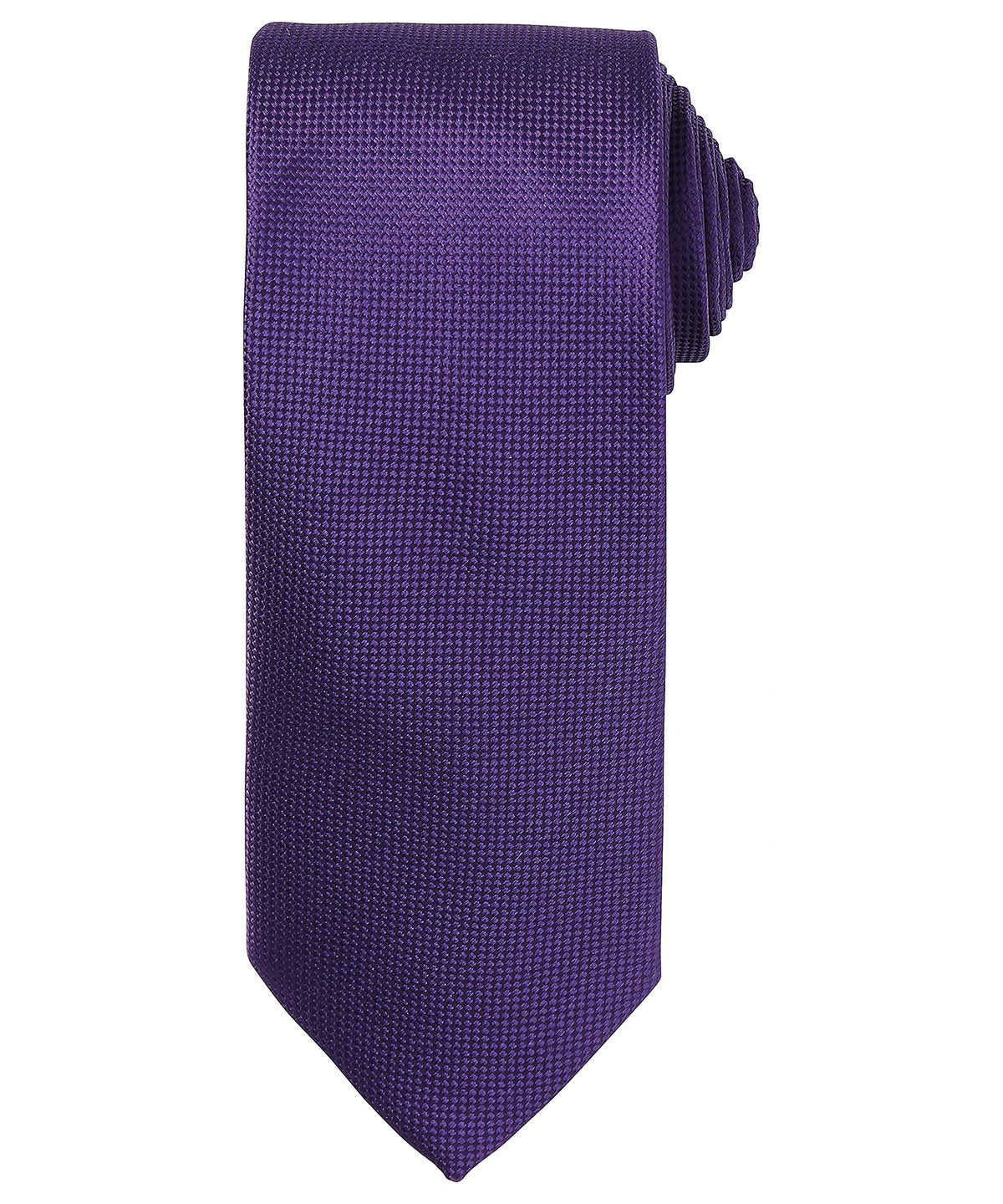 Ties - Elegant slips med mikrovåffelmönster Purple One size