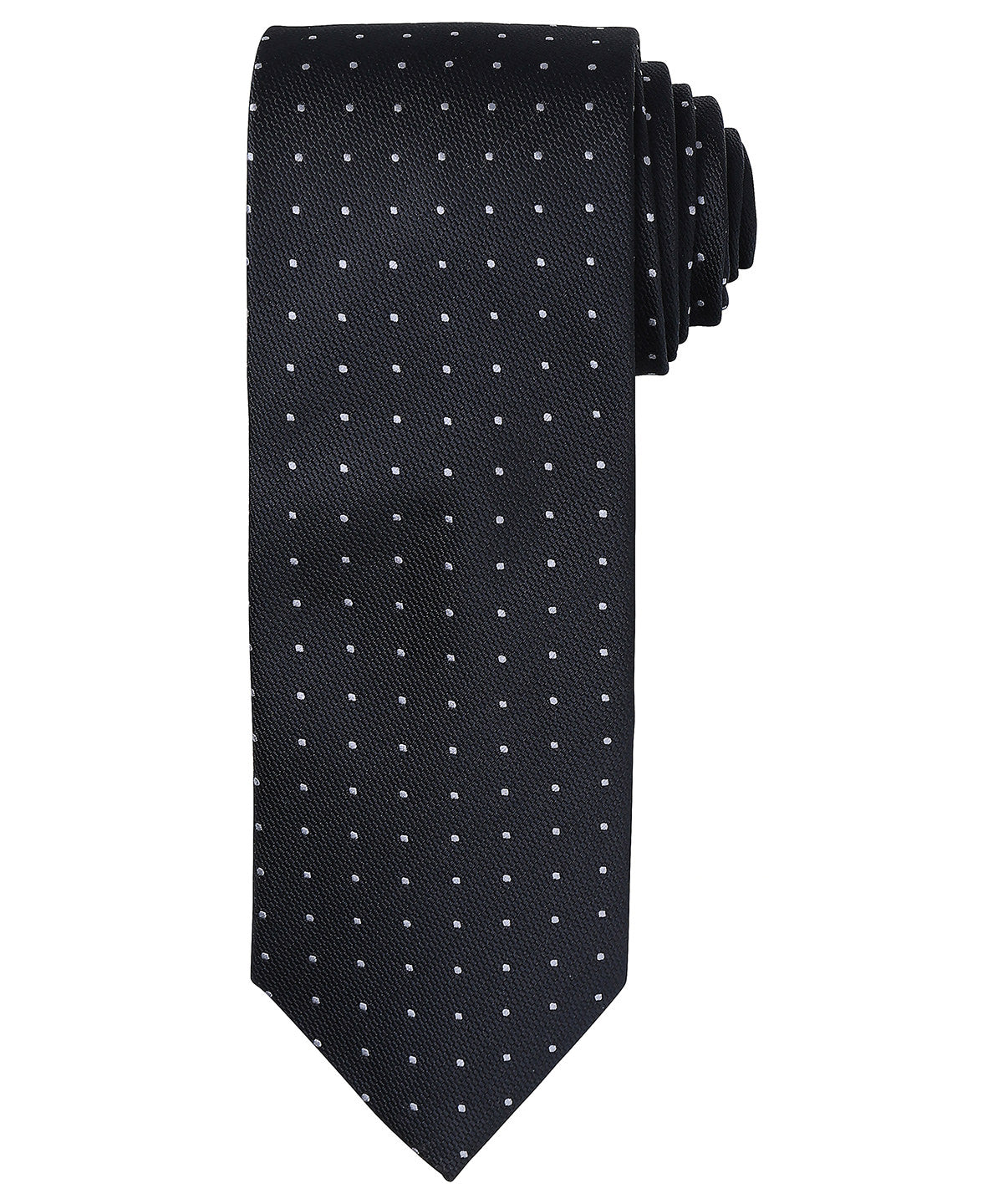 Ties - Elegant slips med mikromönster Black Dark Grey One size