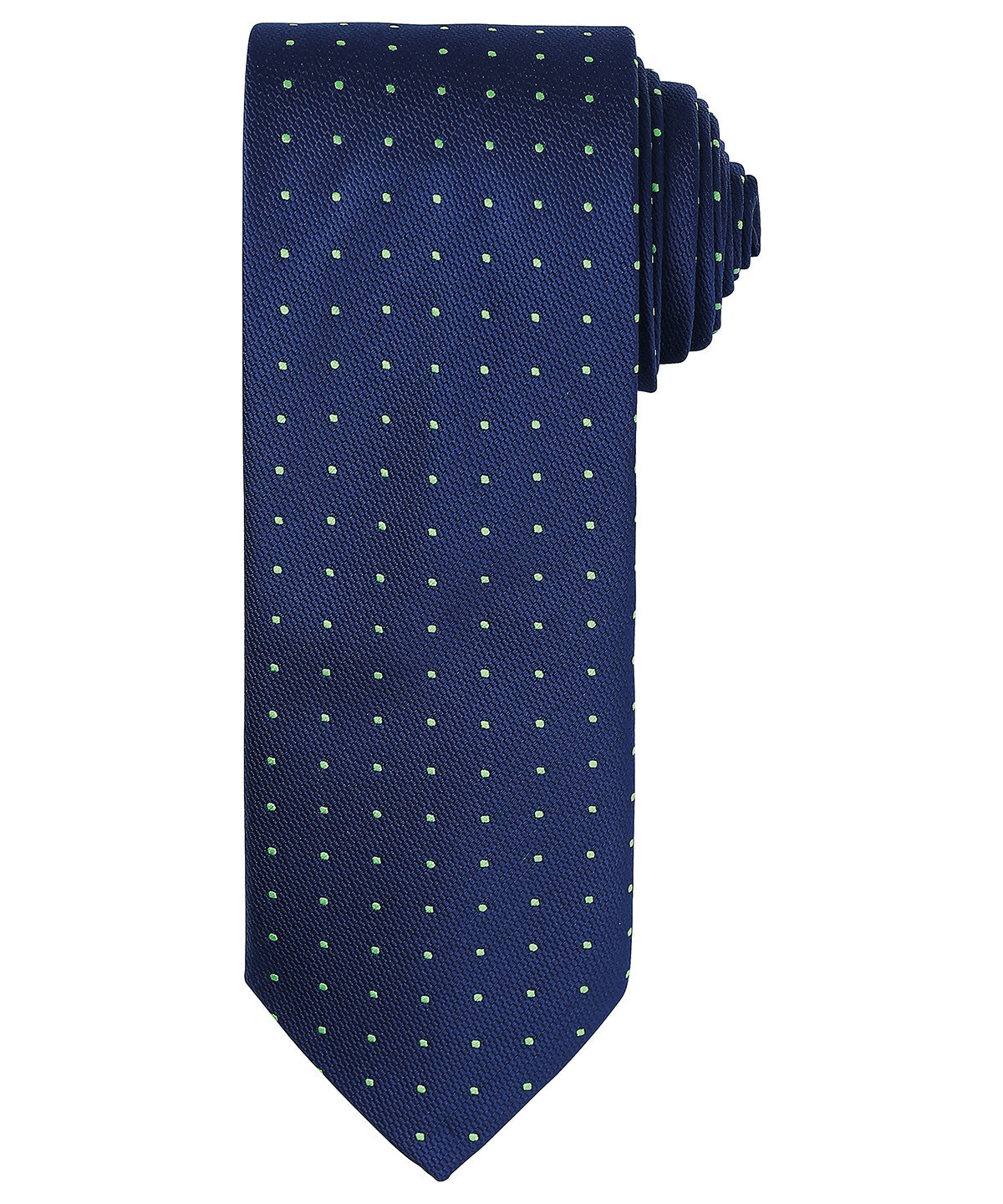 Ties - Elegant slips med mikromönster Navy Lime One size