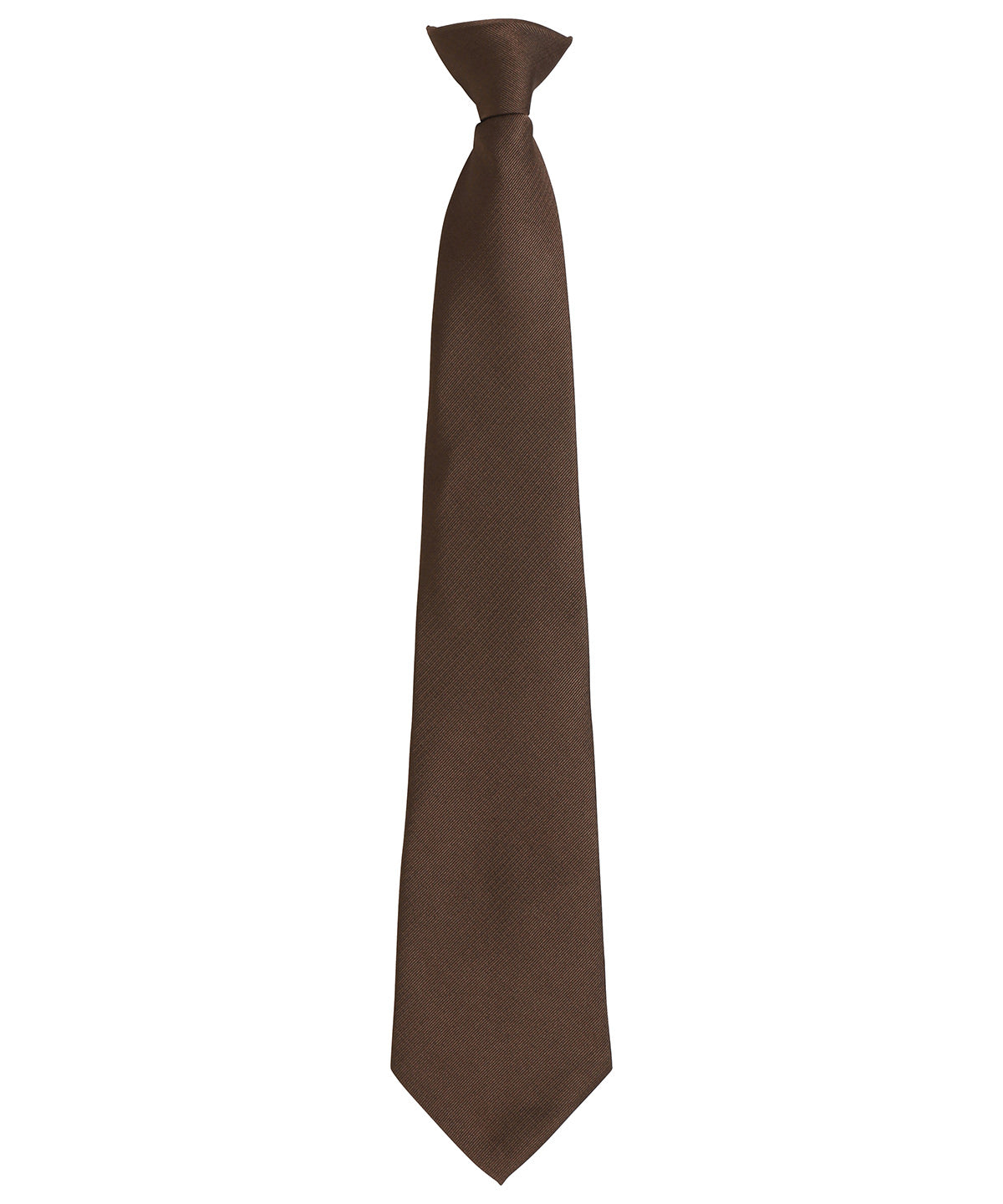 Ties - Stilfull slips med klämma Brown One size