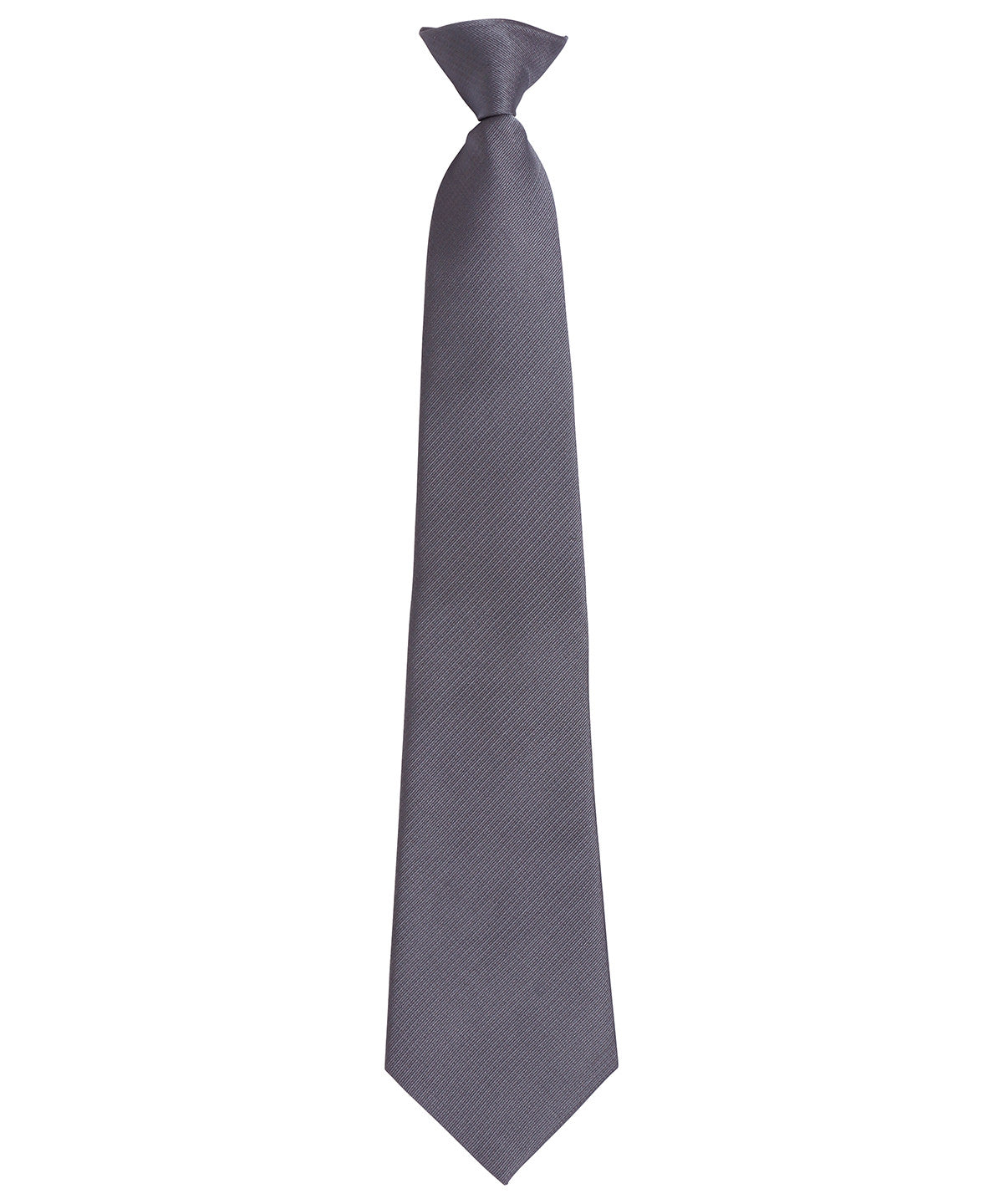 Ties - Stilfull slips med klämma Grey One size