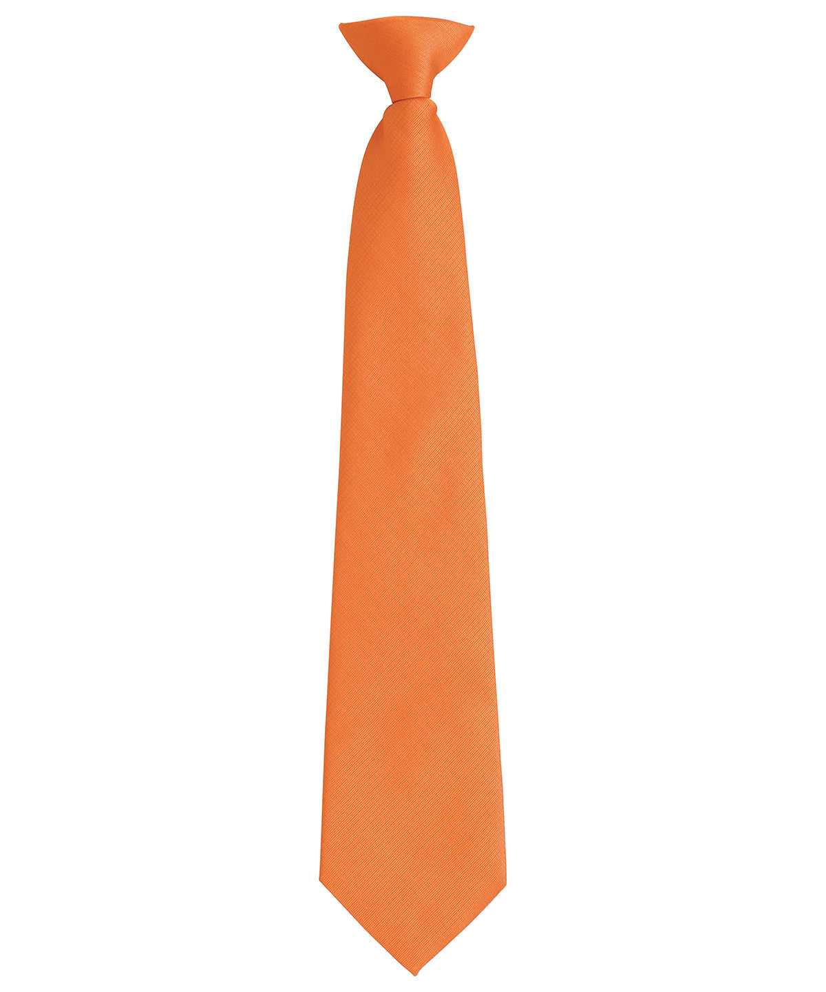 Ties - Stilfull slips med klämma Orange One size