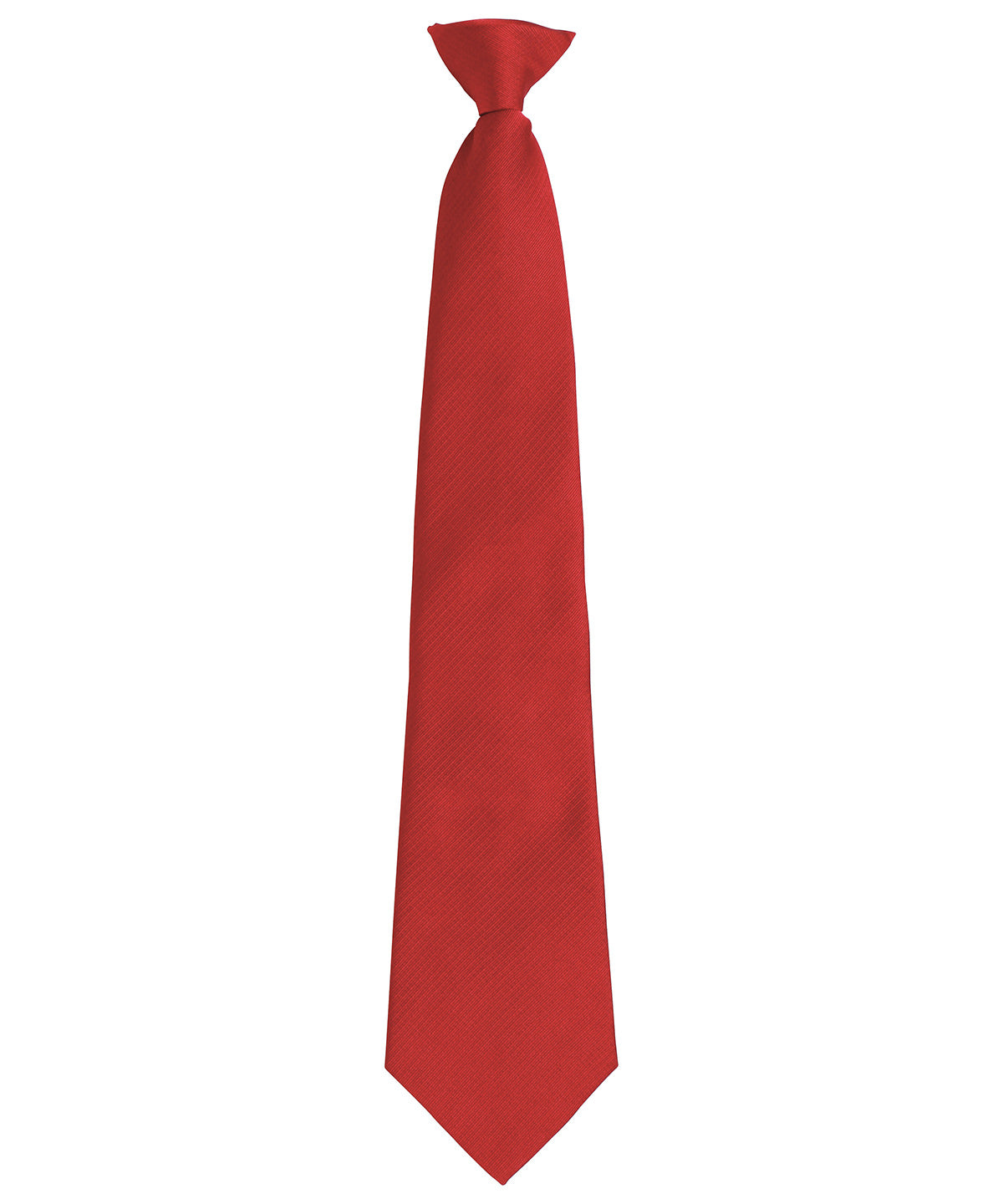 Ties - Stilfull slips med klämma Red One size