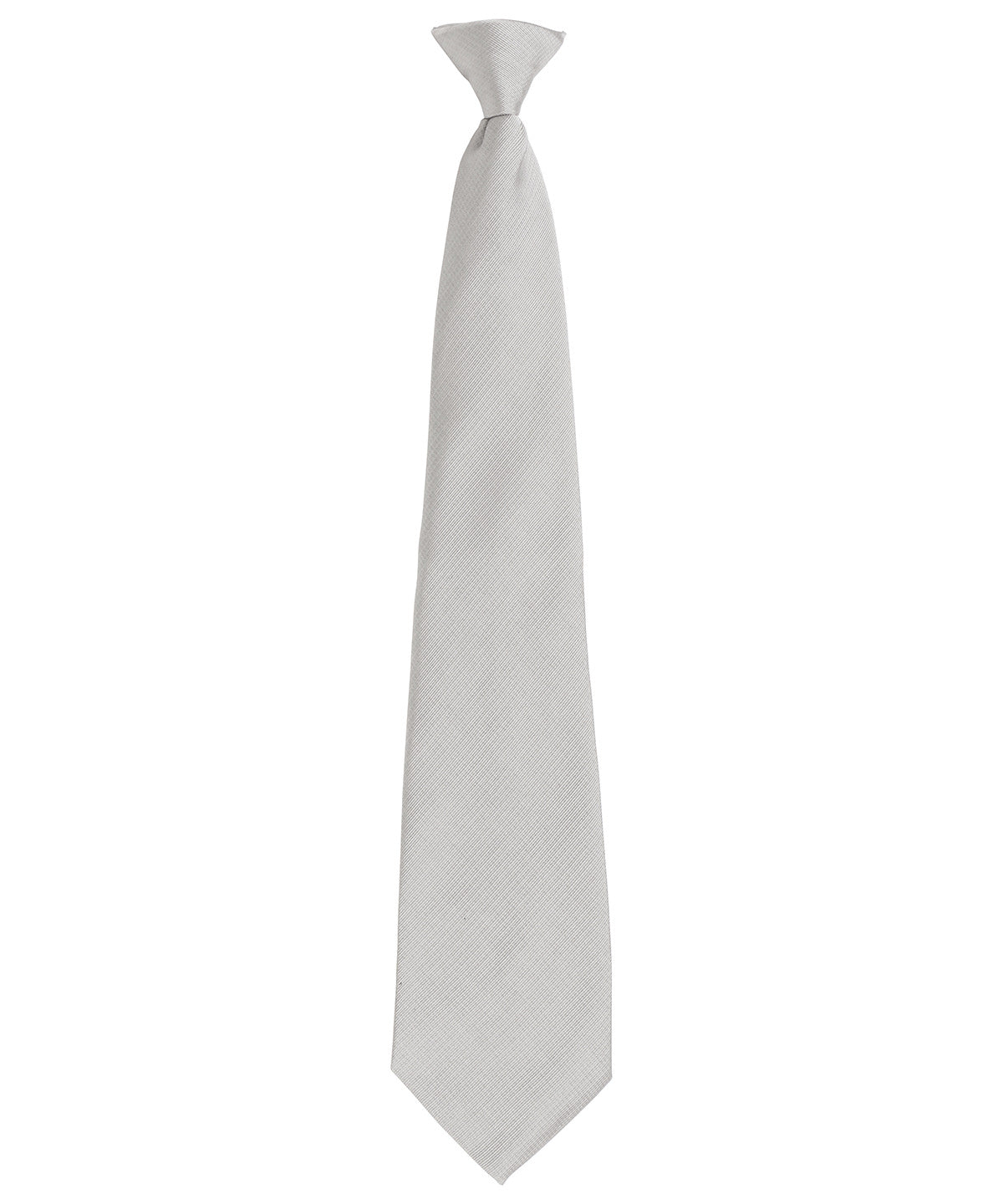 Ties - Stilfull slips med klämma Silver One size