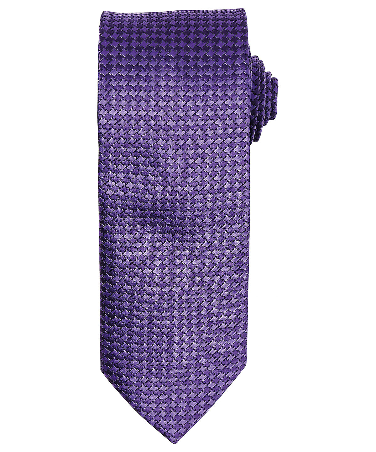 Ties - Elegant slips med klassiskt hundtandsmönster Purple One size