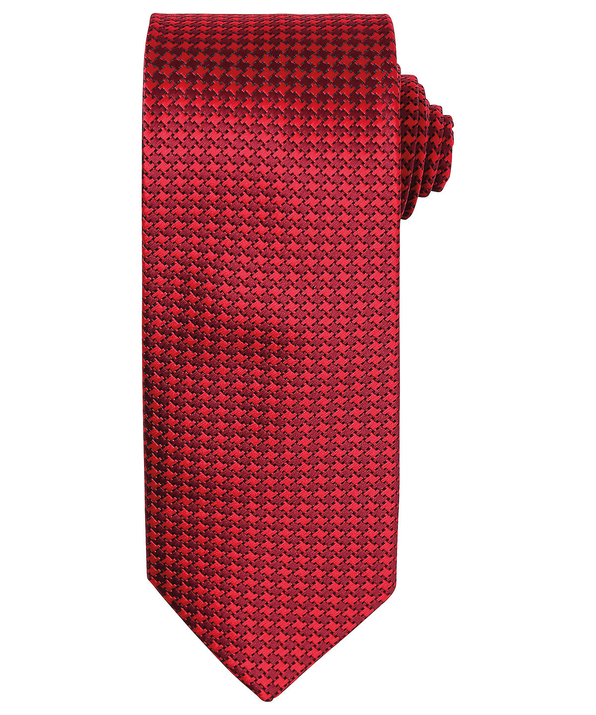 Ties - Elegant slips med klassiskt hundtandsmönster Red One size