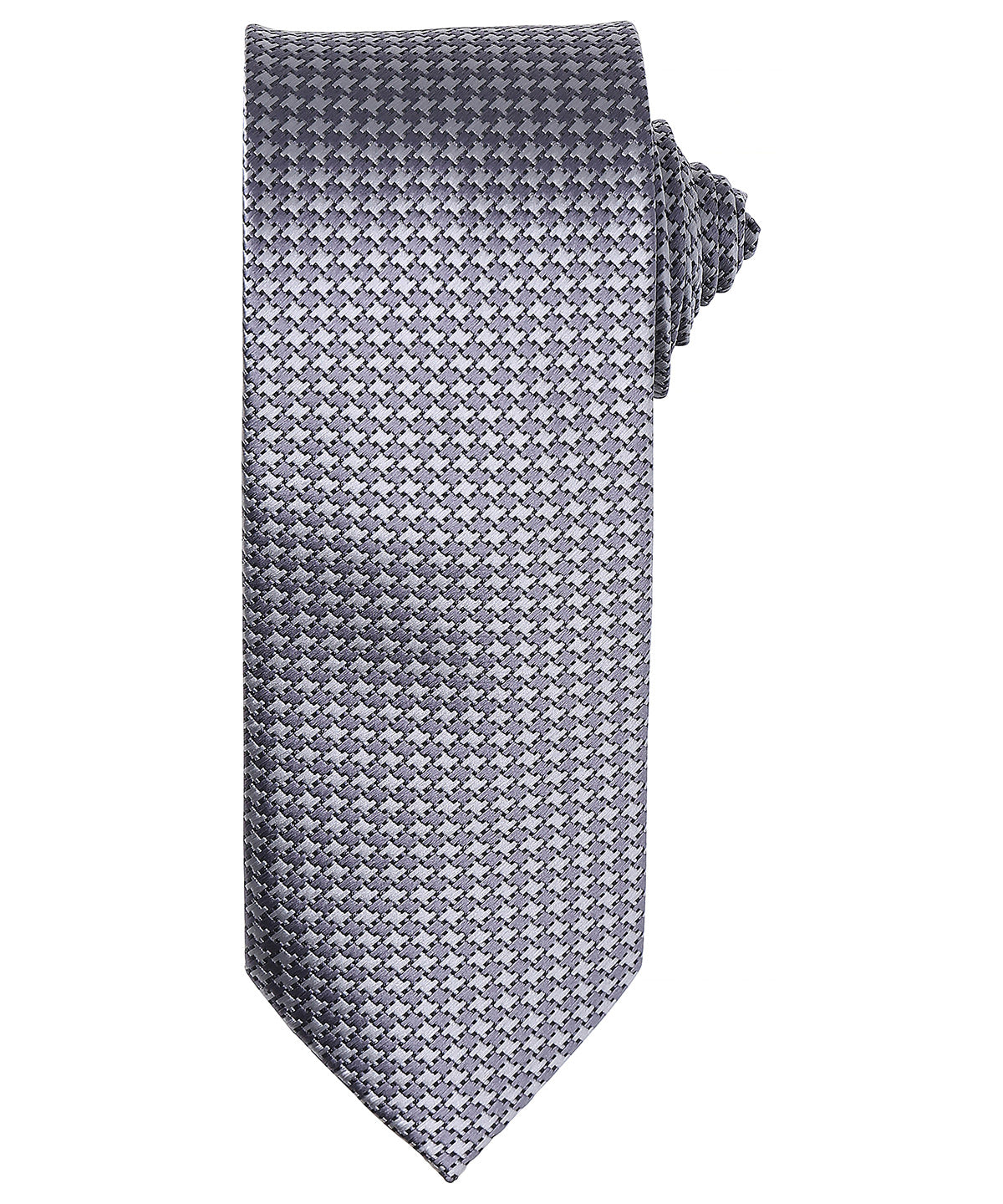 Ties - Elegant slips med klassiskt hundtandsmönster Silver One size