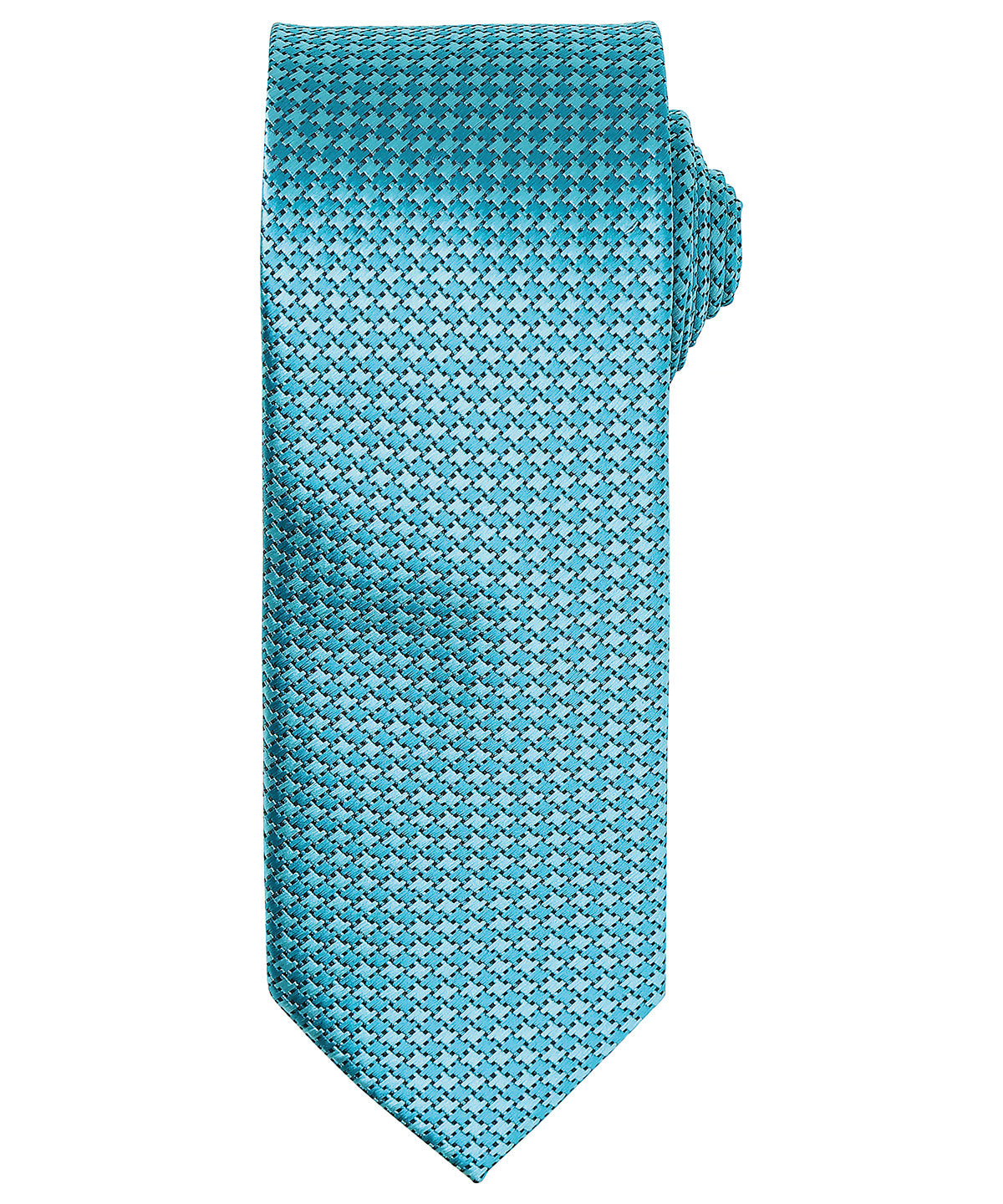 Ties - Elegant slips med klassiskt hundtandsmönster Turquoise One size