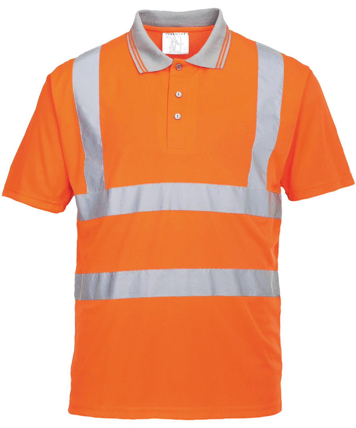 Polos - Hi-vis kortärmad pikétröja för herrar Orange