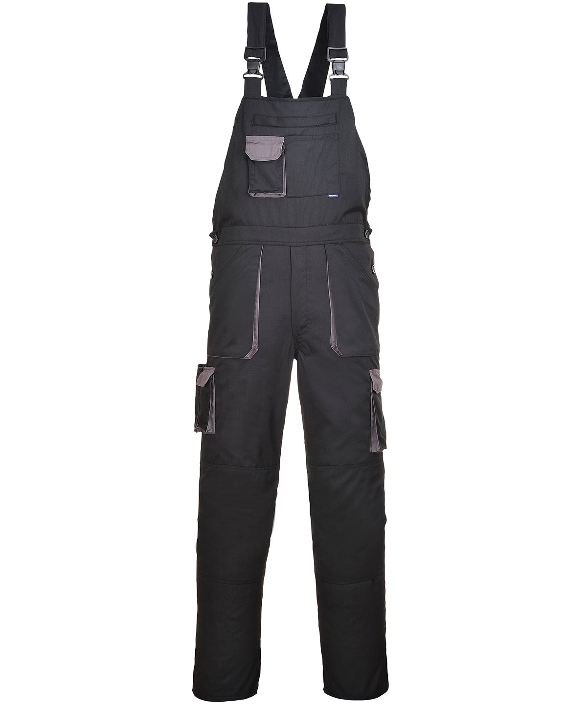 Coveralls - Portwest Texo Kontrast Bib och Hängslen Black Grey