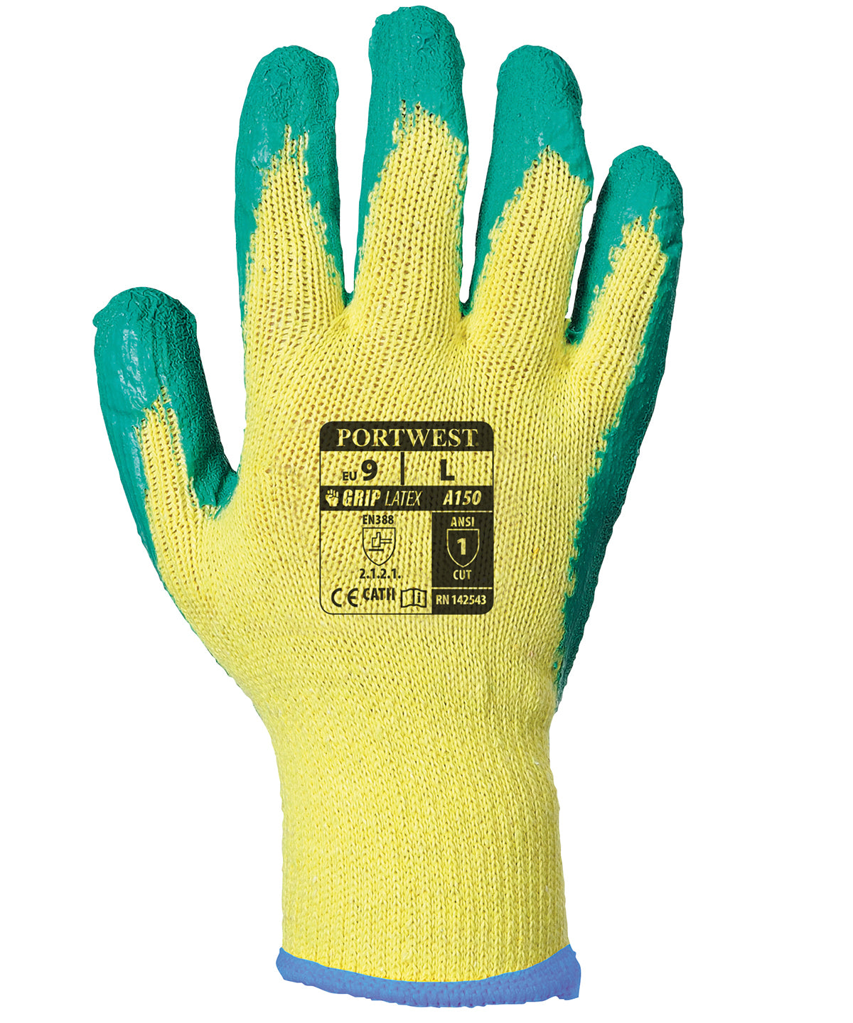 Gloves - Classic Grip Handskar Yellow Green