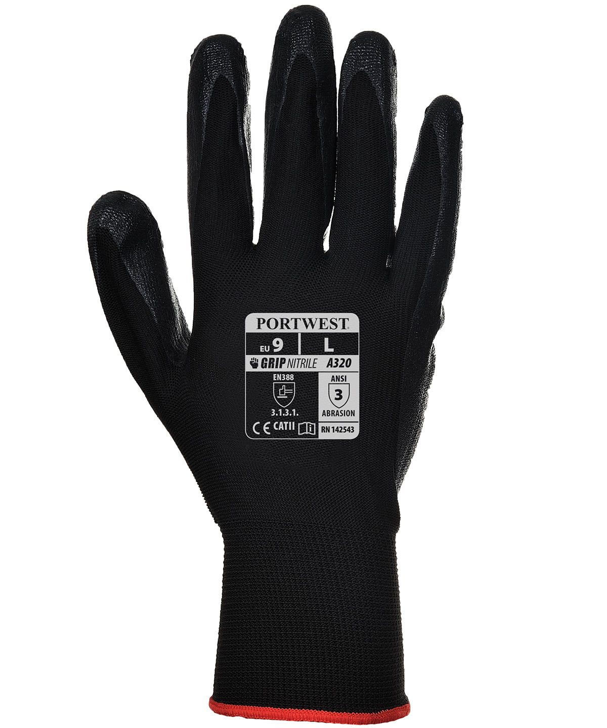 Gloves - Dexti Griphandske Black