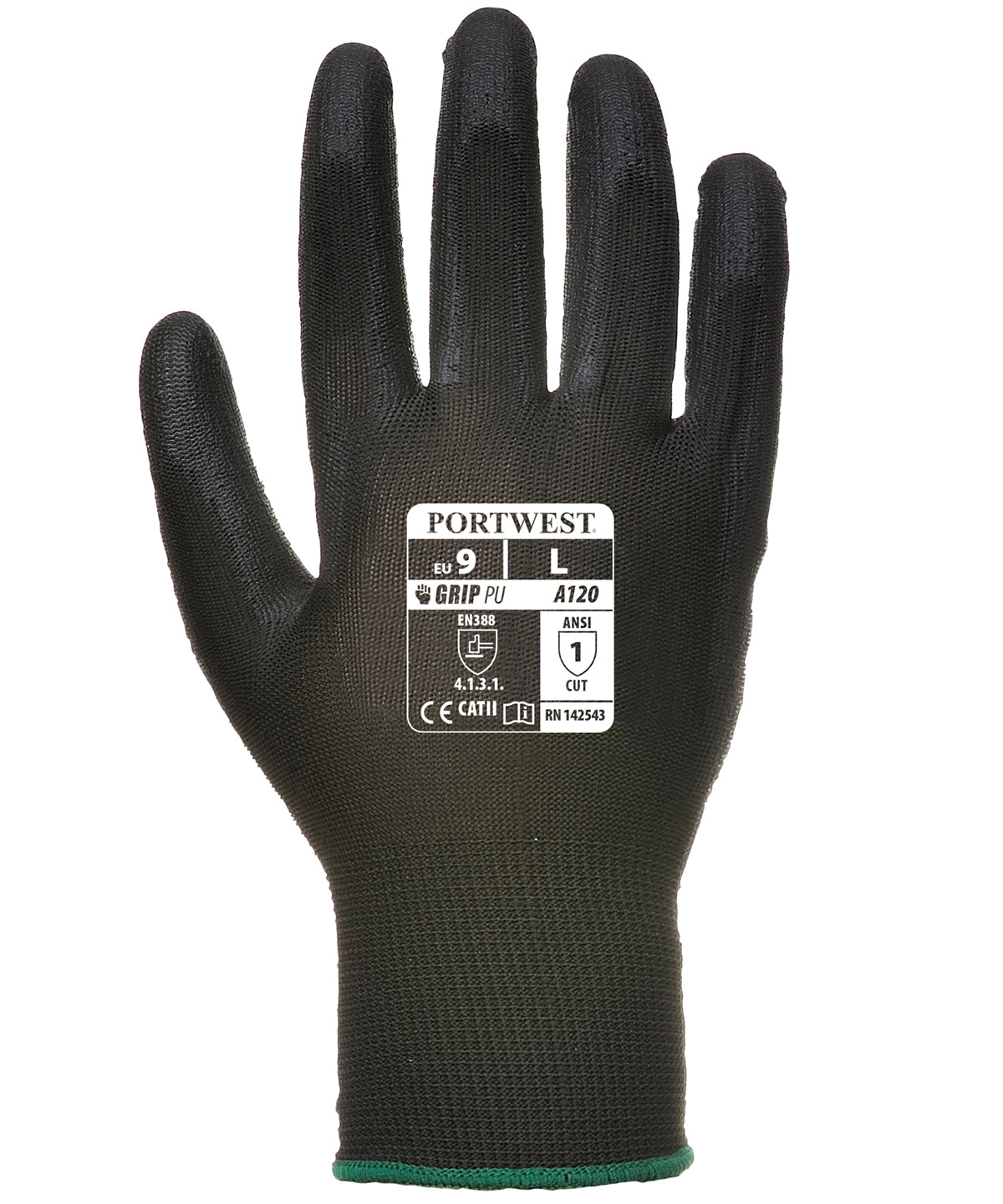 Gloves - Handskar med PU-handflata för Smidigt och Detaljerat Arbete Black