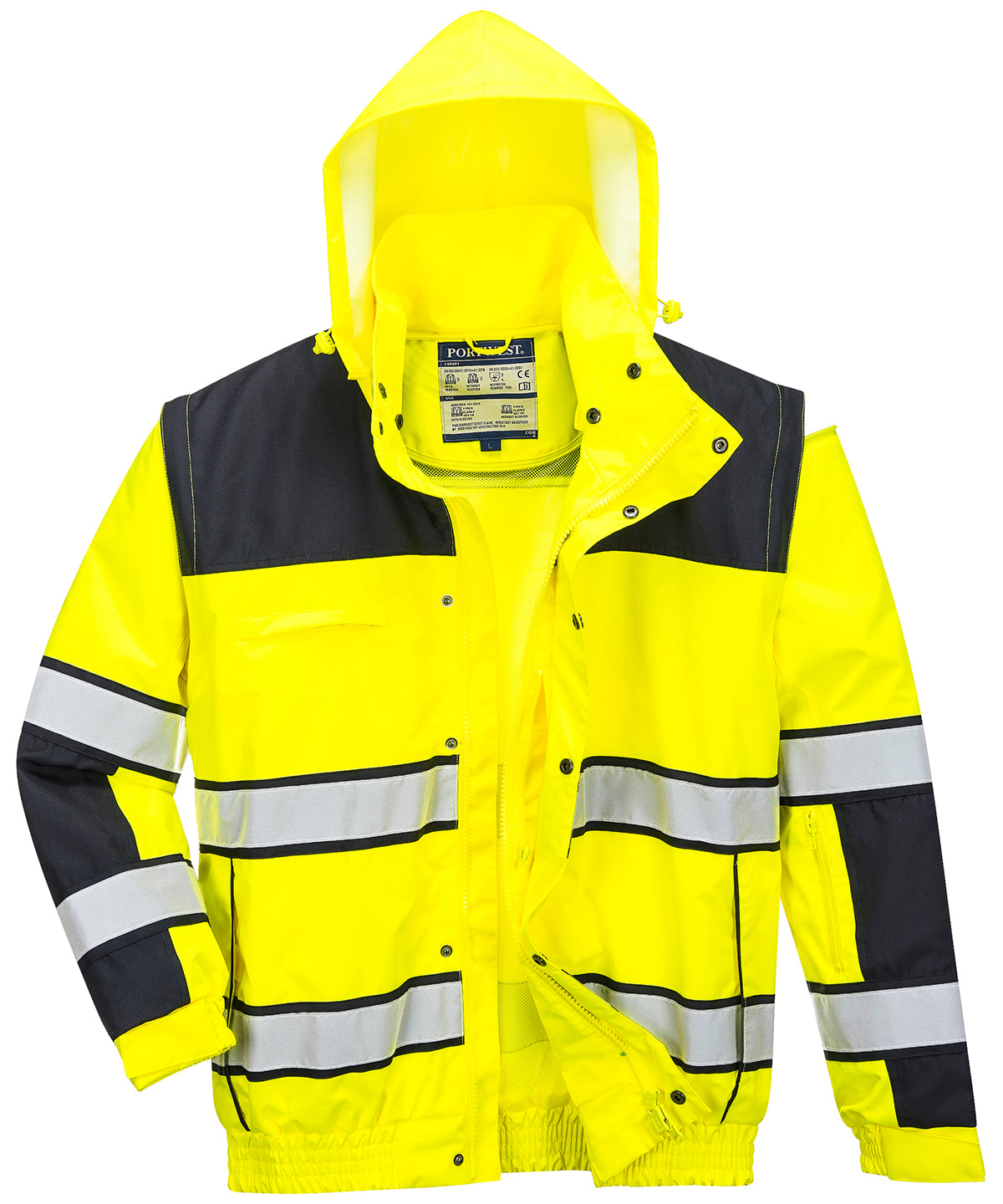 Jackets - Klassisk Bomberjacka med Hög Synlighet Yellow Black