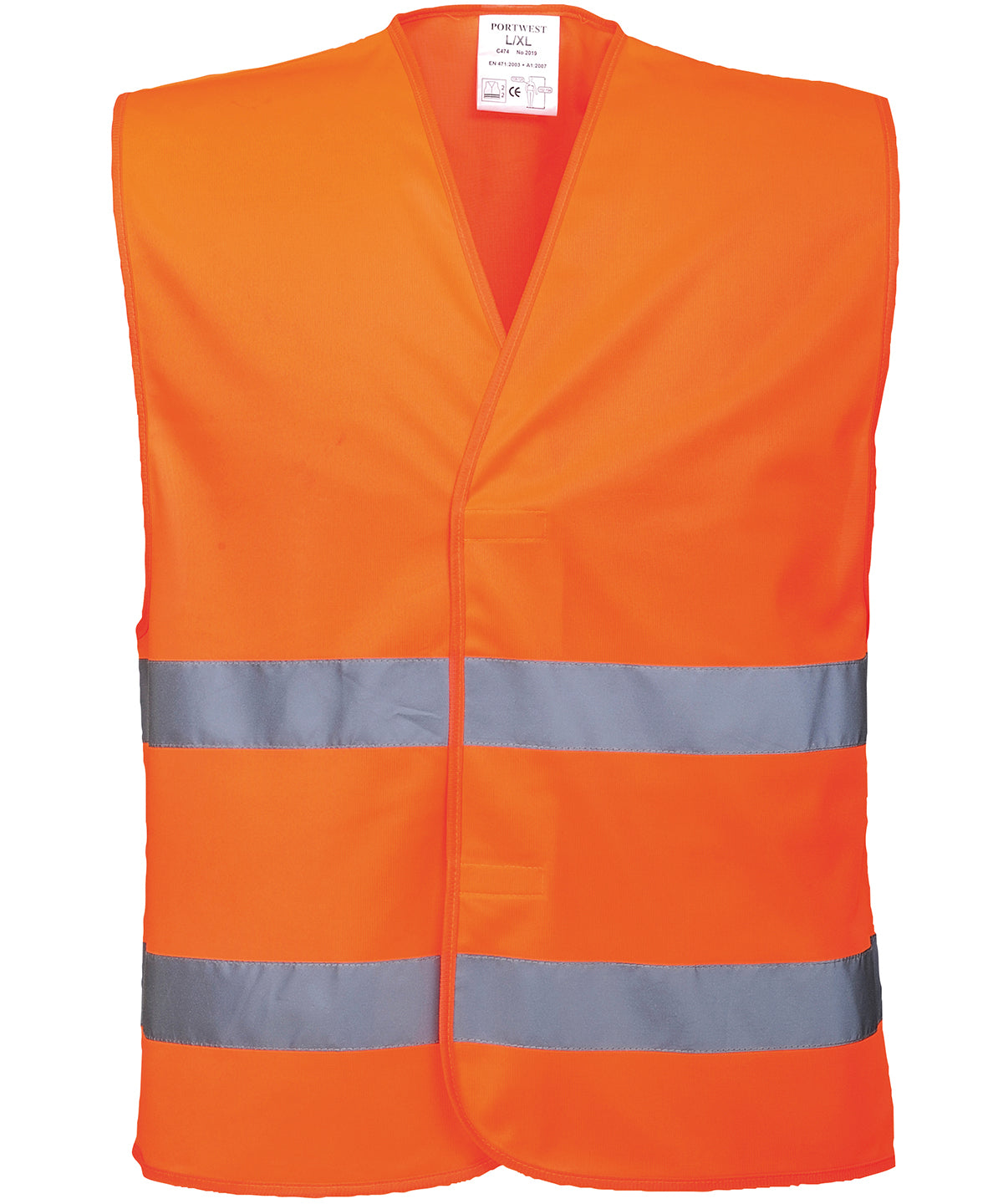 Safety Vests - Hi-vis linne med två band Orange