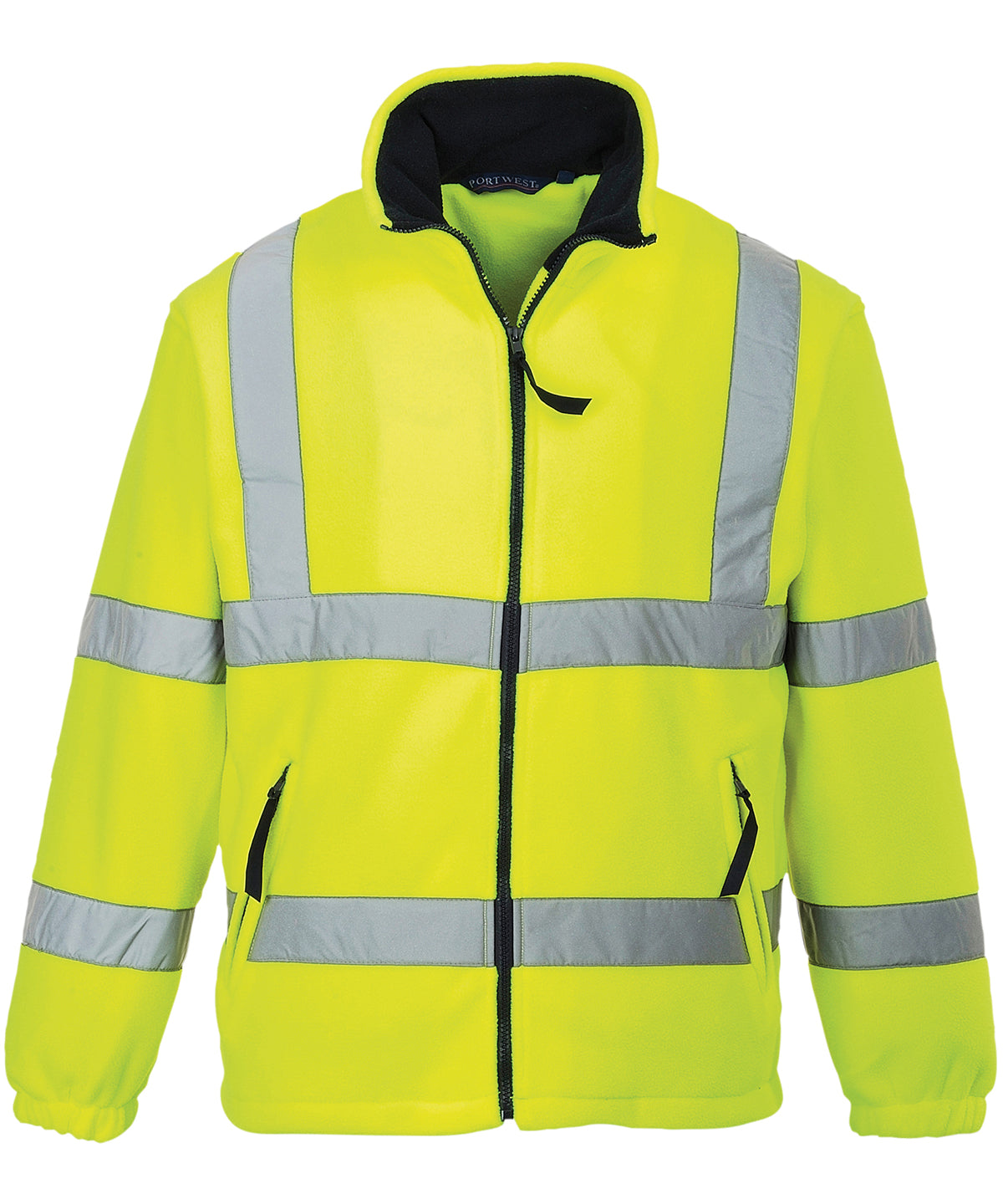 Fleece - Höga synlighet mesh-fleece för säkerhet och värme Yellow