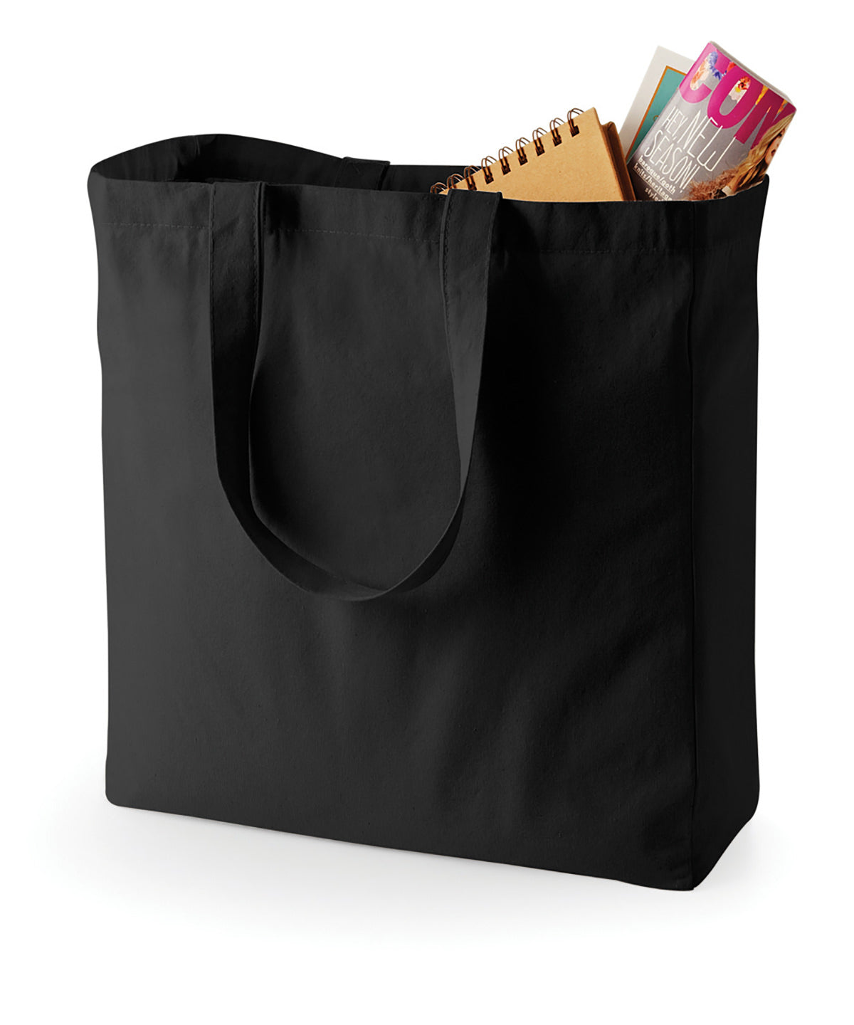 Bags - Klassisk Canvas Shopper Black One size