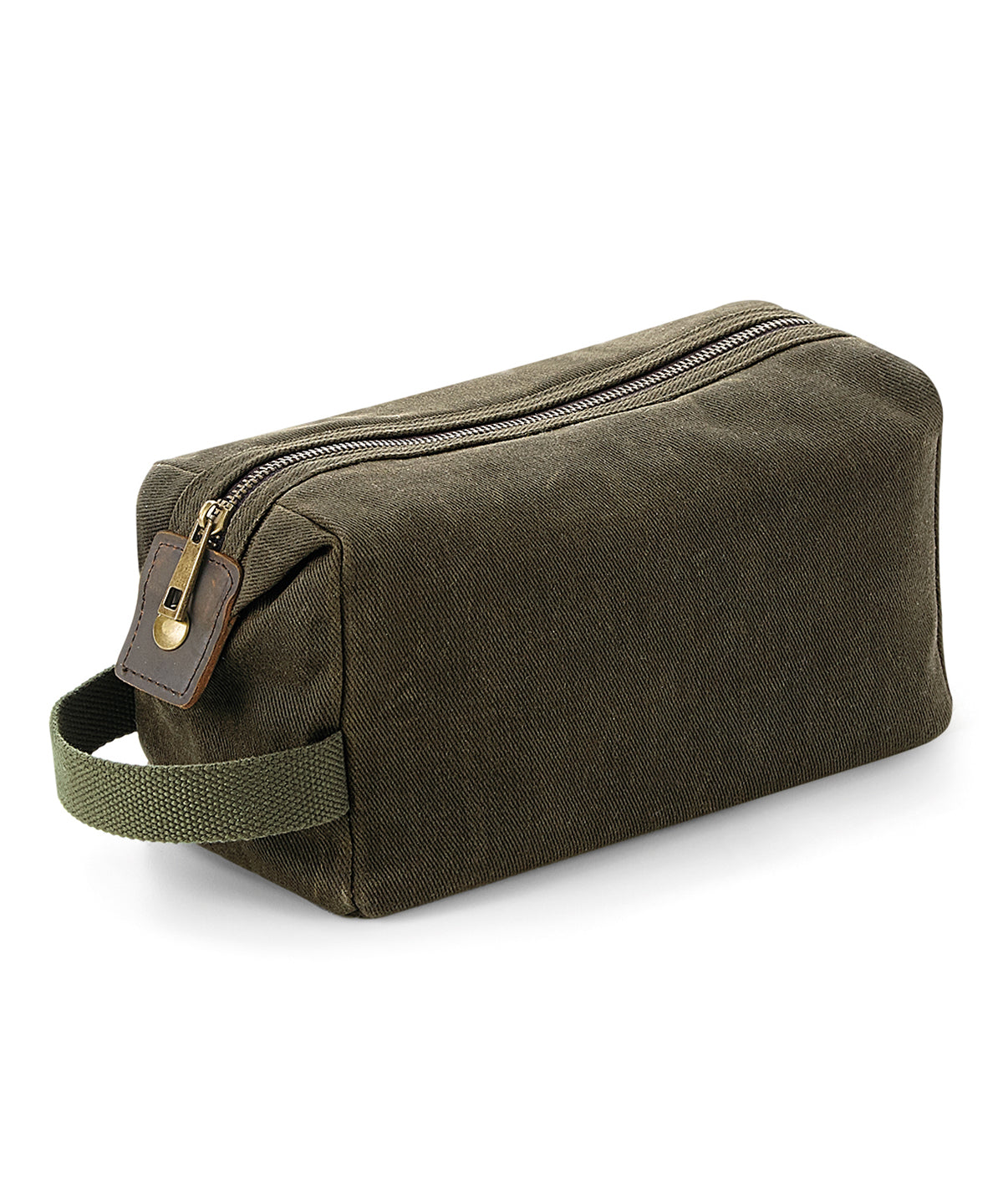 Bags - Vaxad canvas tvättpåse Olive Green One size