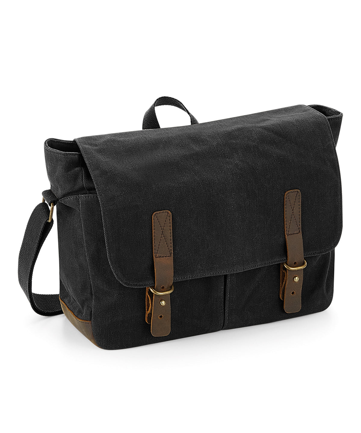 Bags - Heritage vaxad canvas budväska Black One size