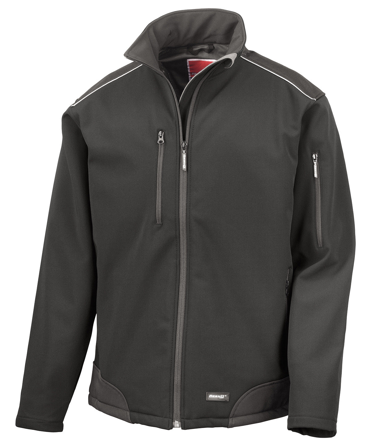 Softshells - Ripstop Softshell Arbetsjacka Black Black