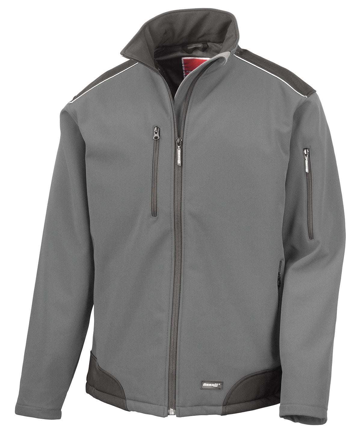 Softshells - Ripstop Softshell Arbetsjacka Grey Black