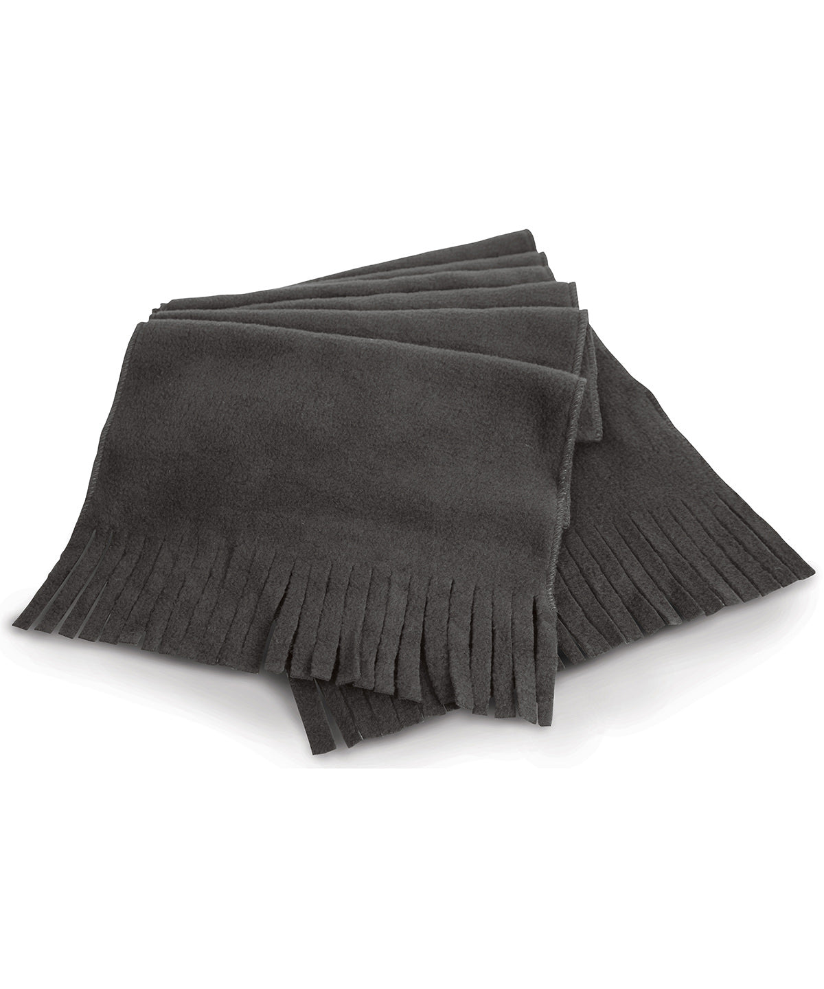 Scarves - Tasselscarf i Polartherm Charcoal Grey One size