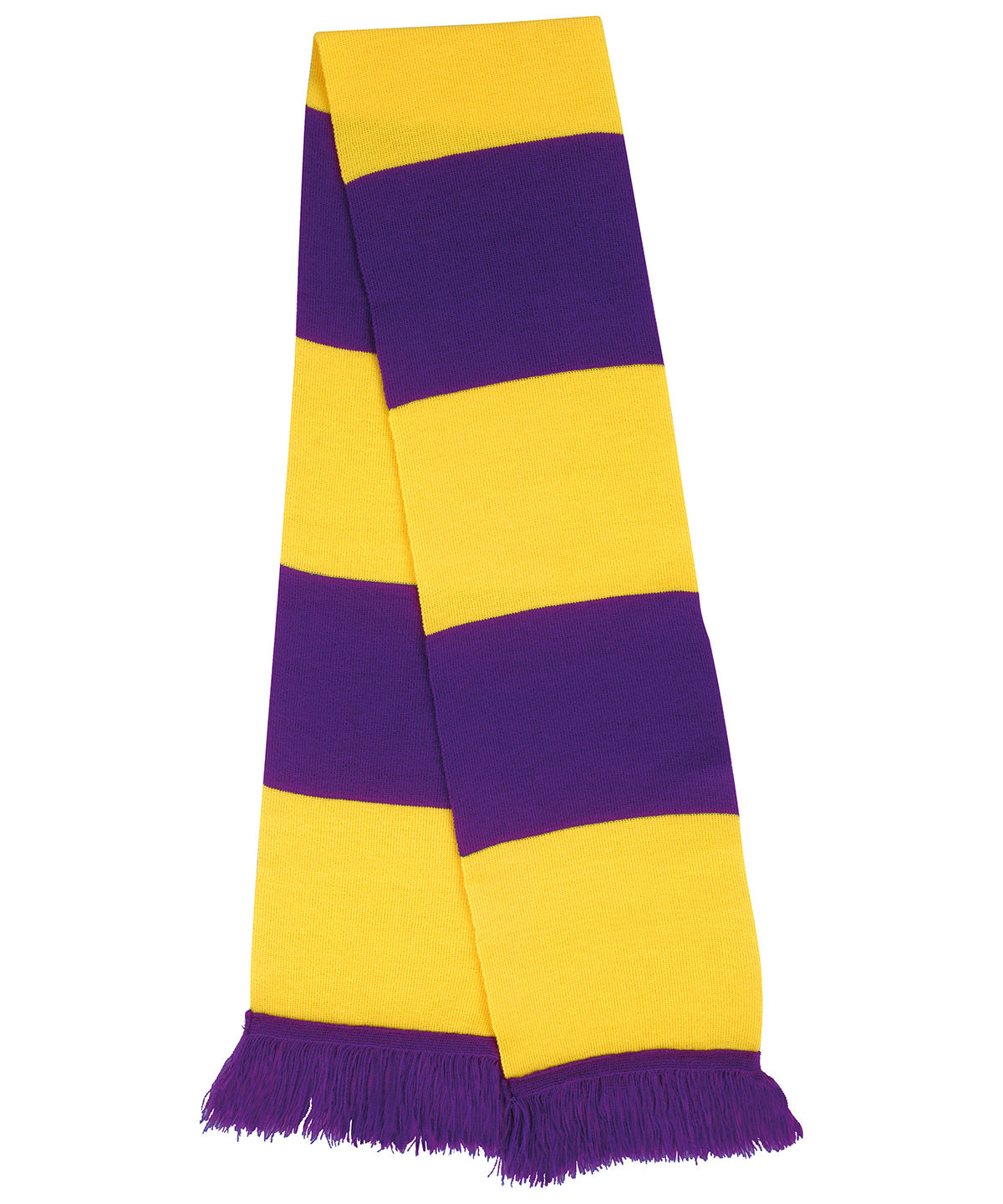 Scarves - Teamscarf – perfekt för support och stil Purple Yellow One size