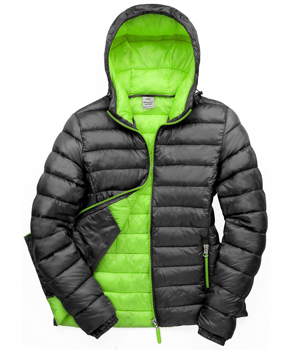 Jackets - Urban snowboard hooded jacka – varm och snygg Black Lime