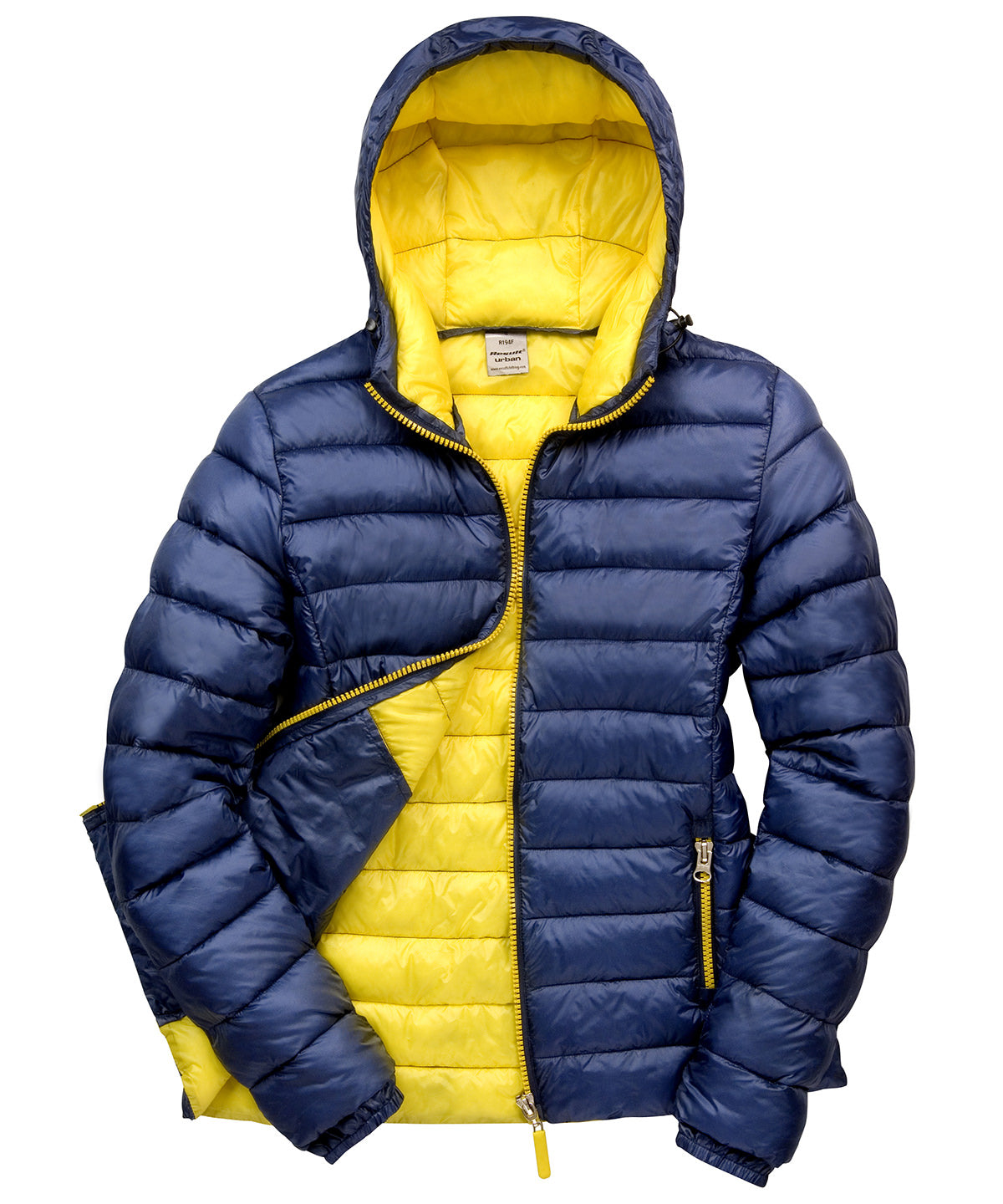 Jackets - Urban snowboard hooded jacka – varm och snygg Navy Yellow