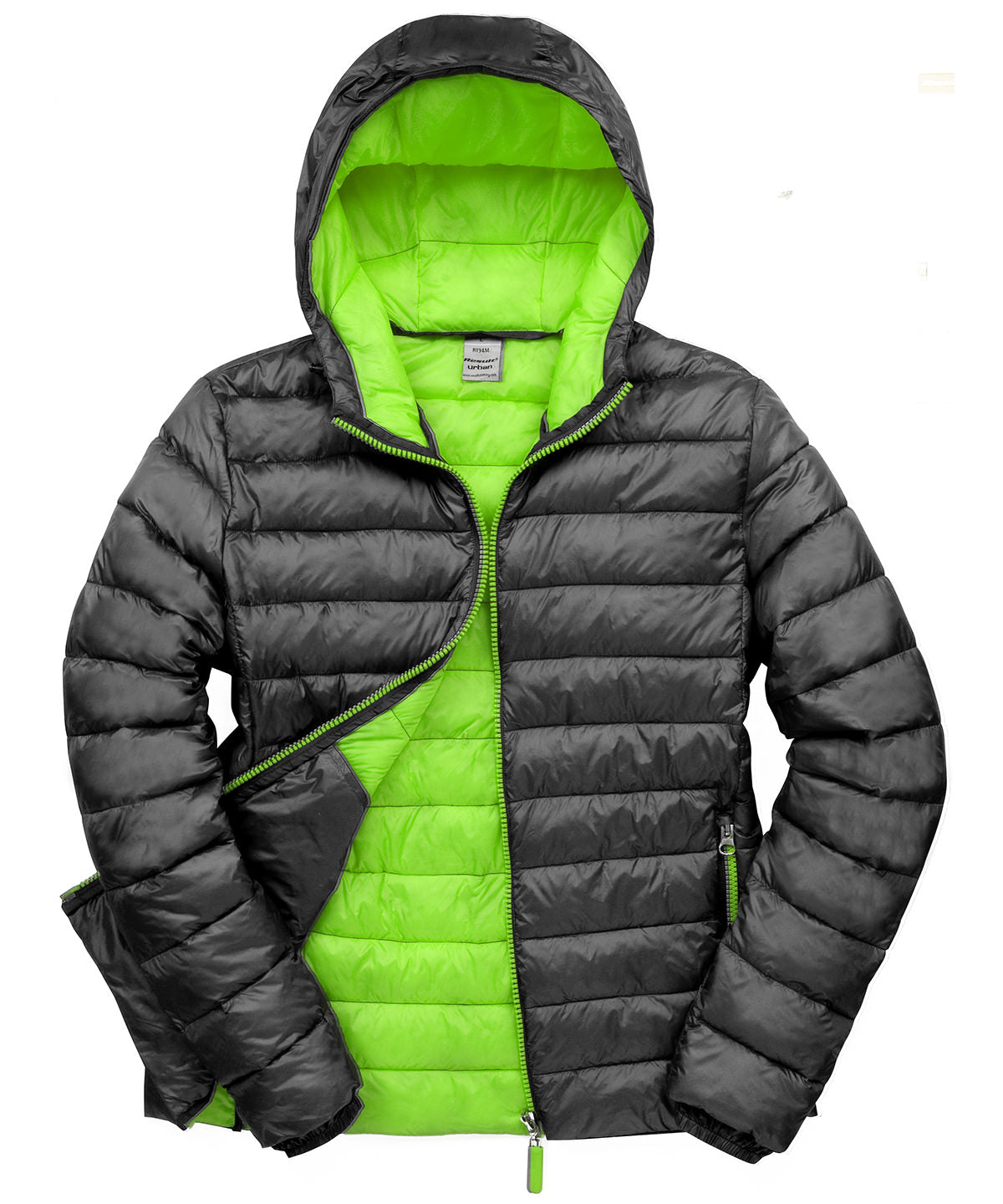 Jackets - Urban snowboard hooded jacka för dam Black Lime