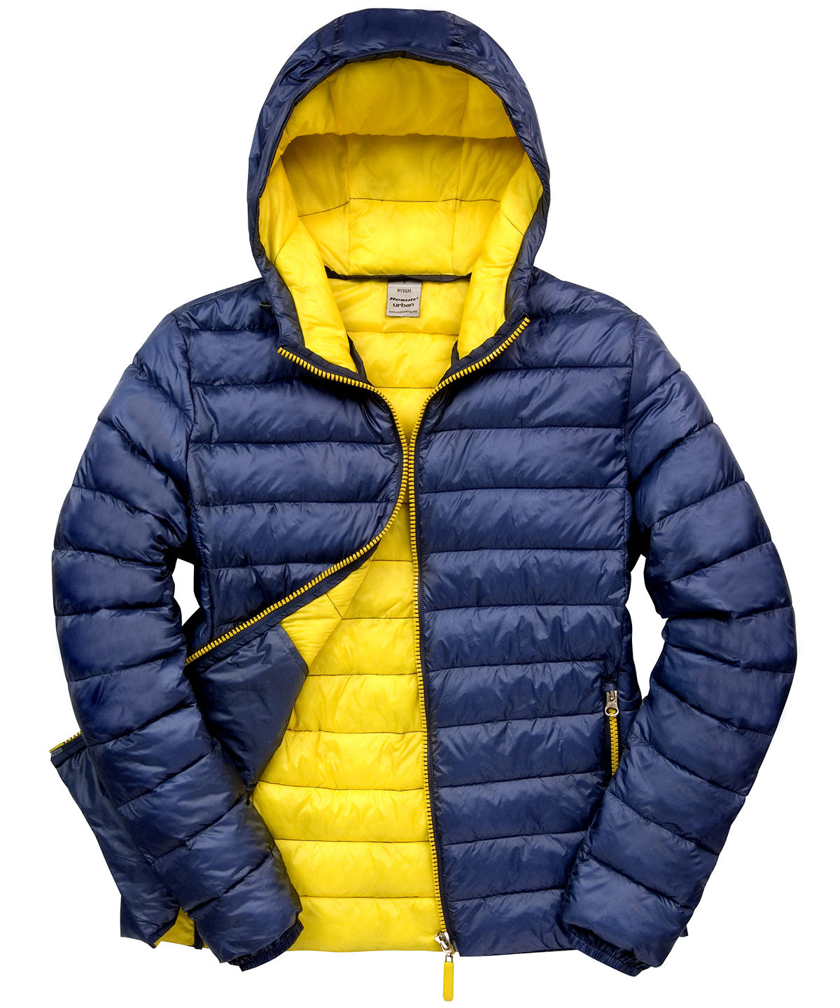 Jackets - Urban snowboard hooded jacka för dam Navy Yellow