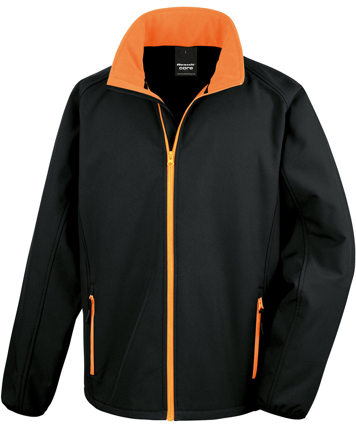 Softshells - Softshelljacka för Herrar Black Orange