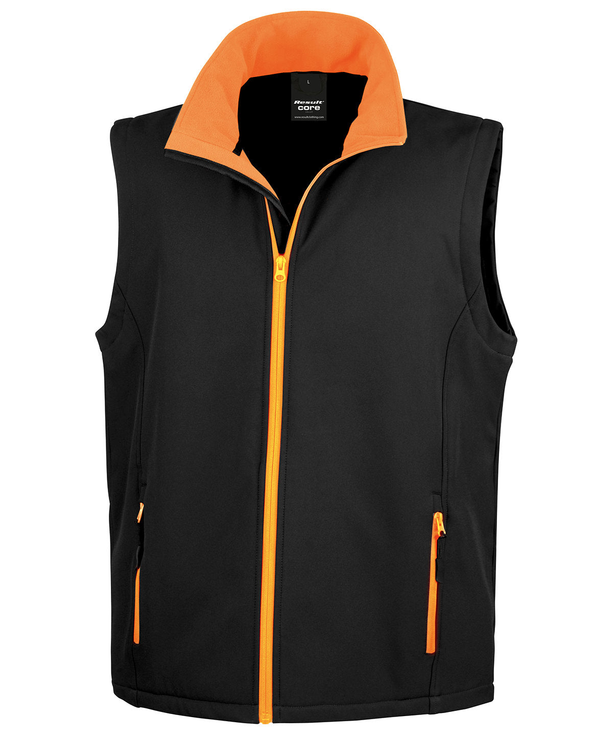 Softshells - Softshell-linne för Herrar Black Orange