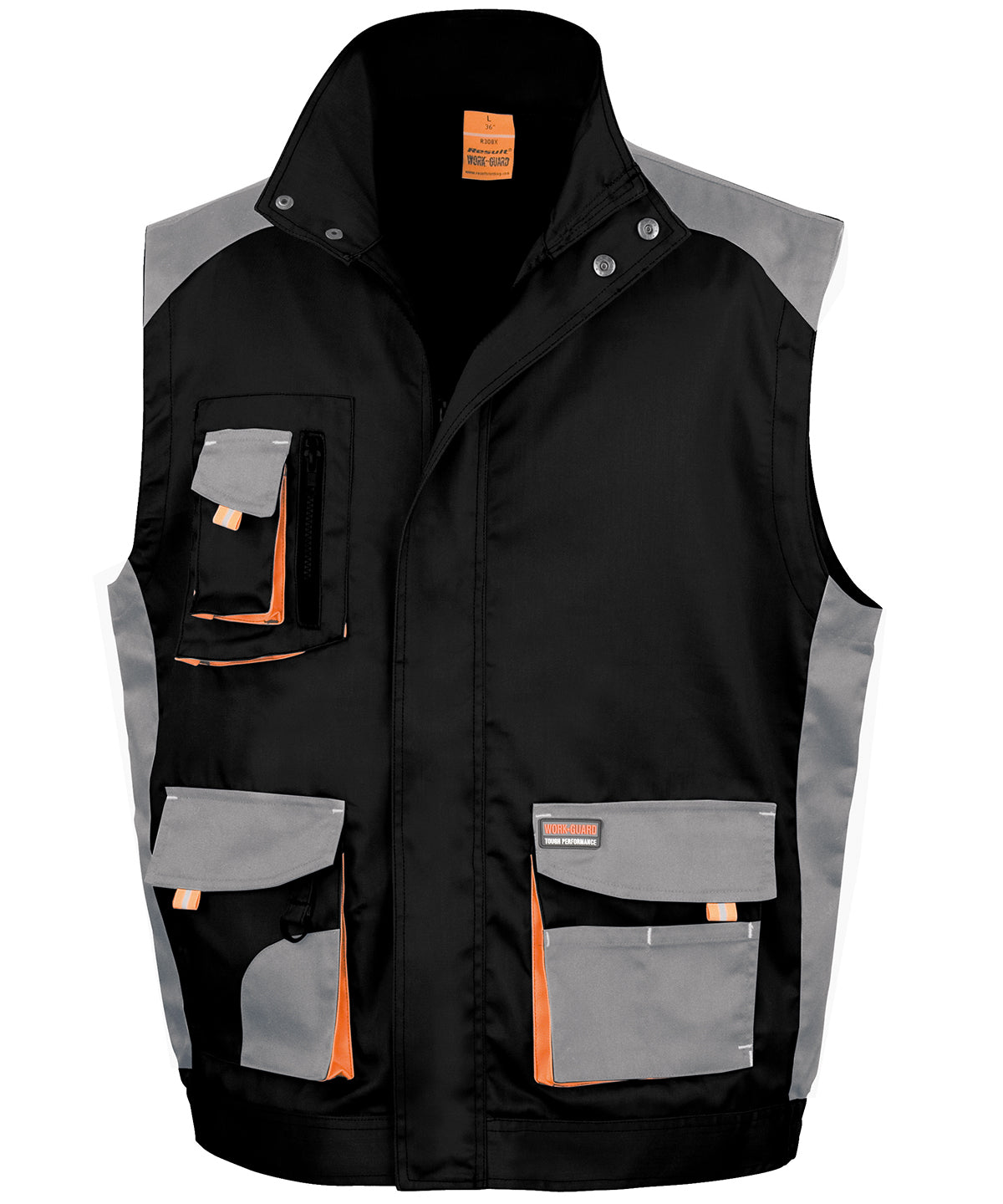 Gilets & Body Warmers - Lite gilet för lätt skydd Black Grey Orange