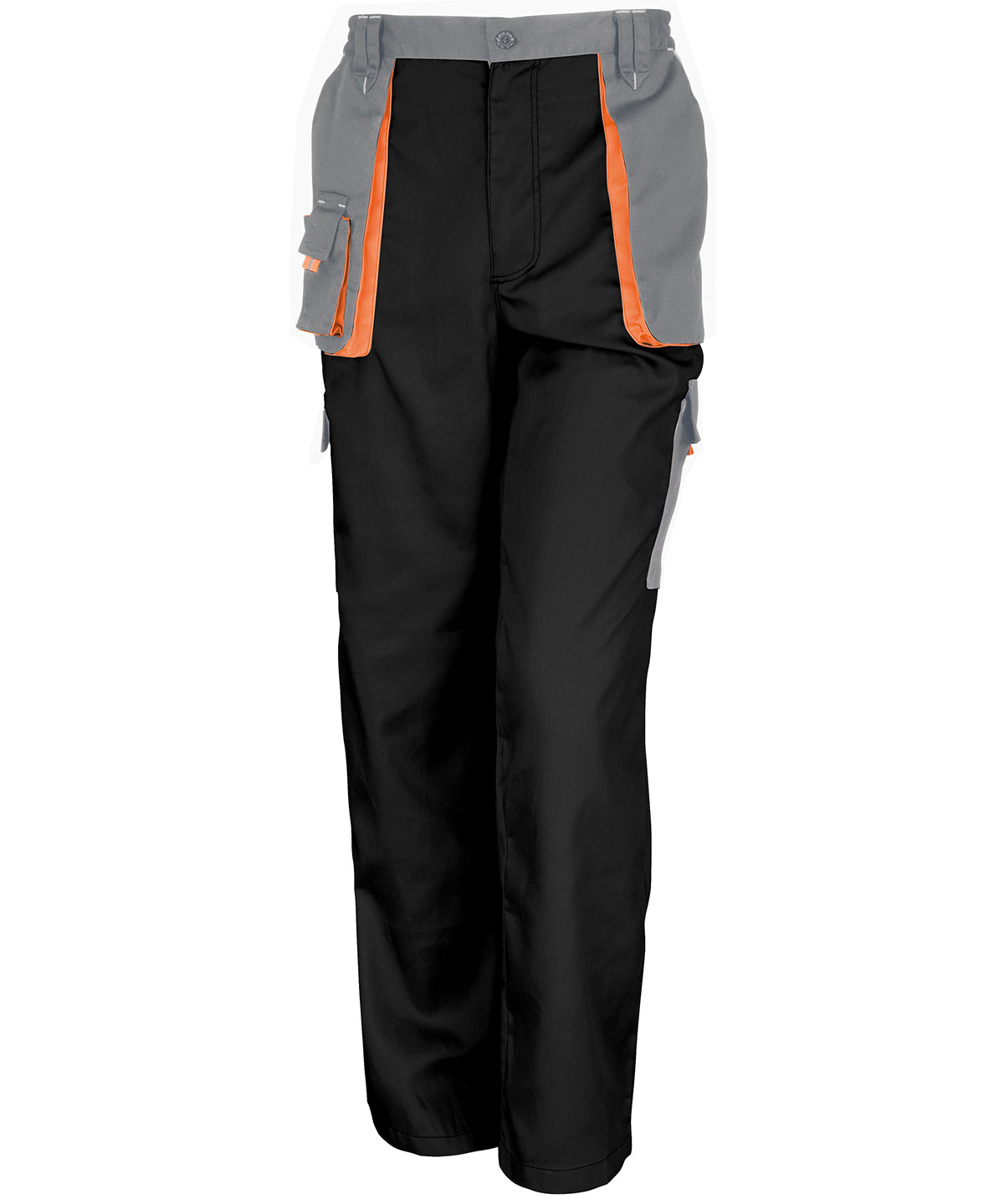 Trousers - Arbetes LITE byxor Black Grey Orange