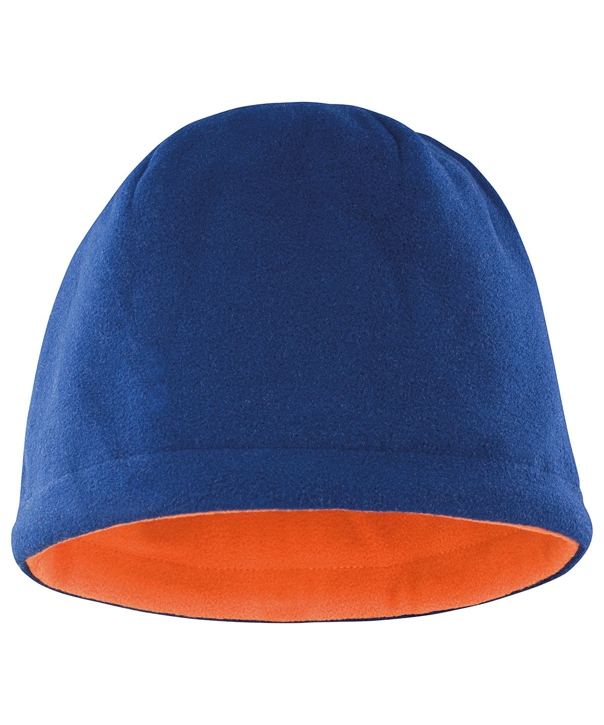 Beanies - Reversibel fleece-skallehatt Navy Orange One size