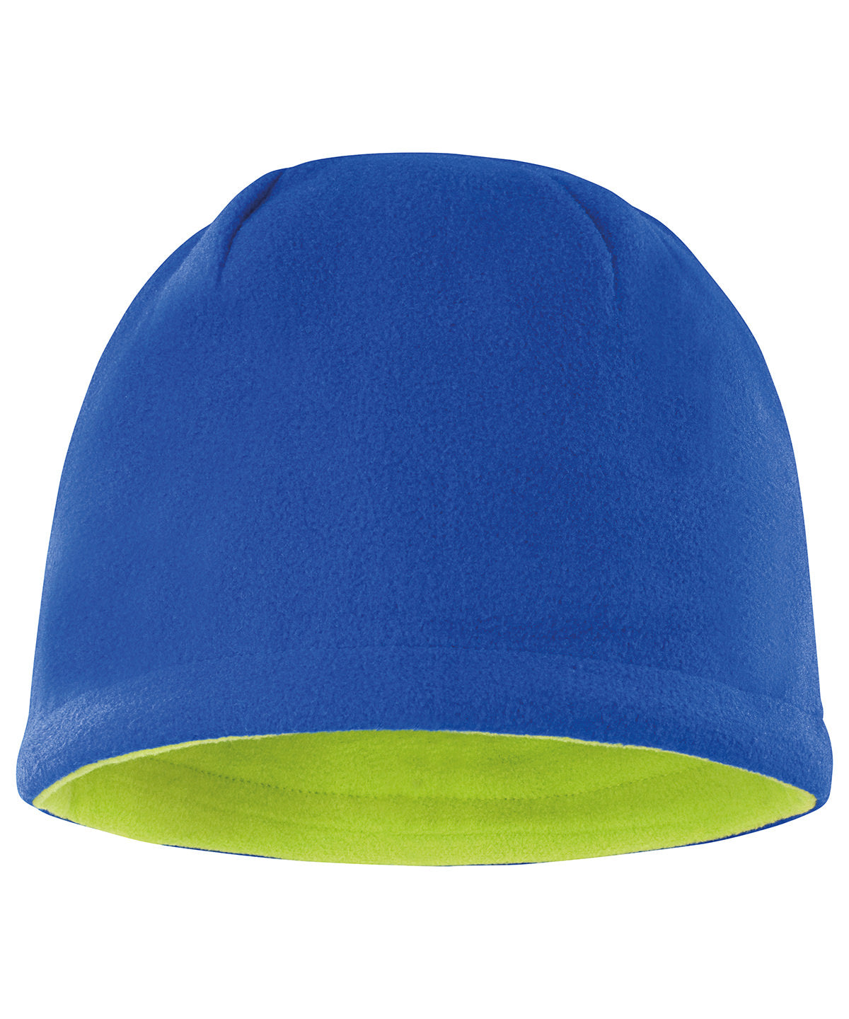 Beanies - Reversibel fleece-skallehatt Royal Lime One size