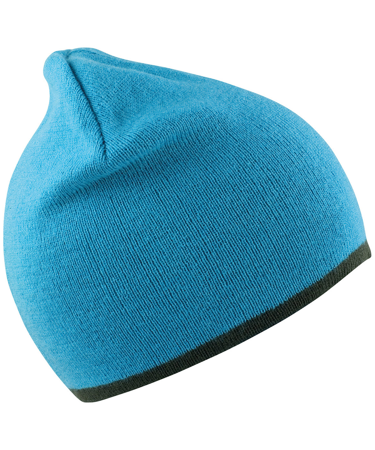 Beanies - Trendig Vändbar Mössa Aqua Grey One size