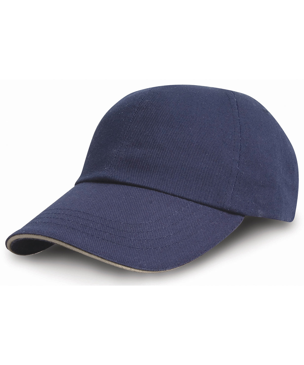 Caps - Kraftig pro-stil keps i bomull Navy Putty One size