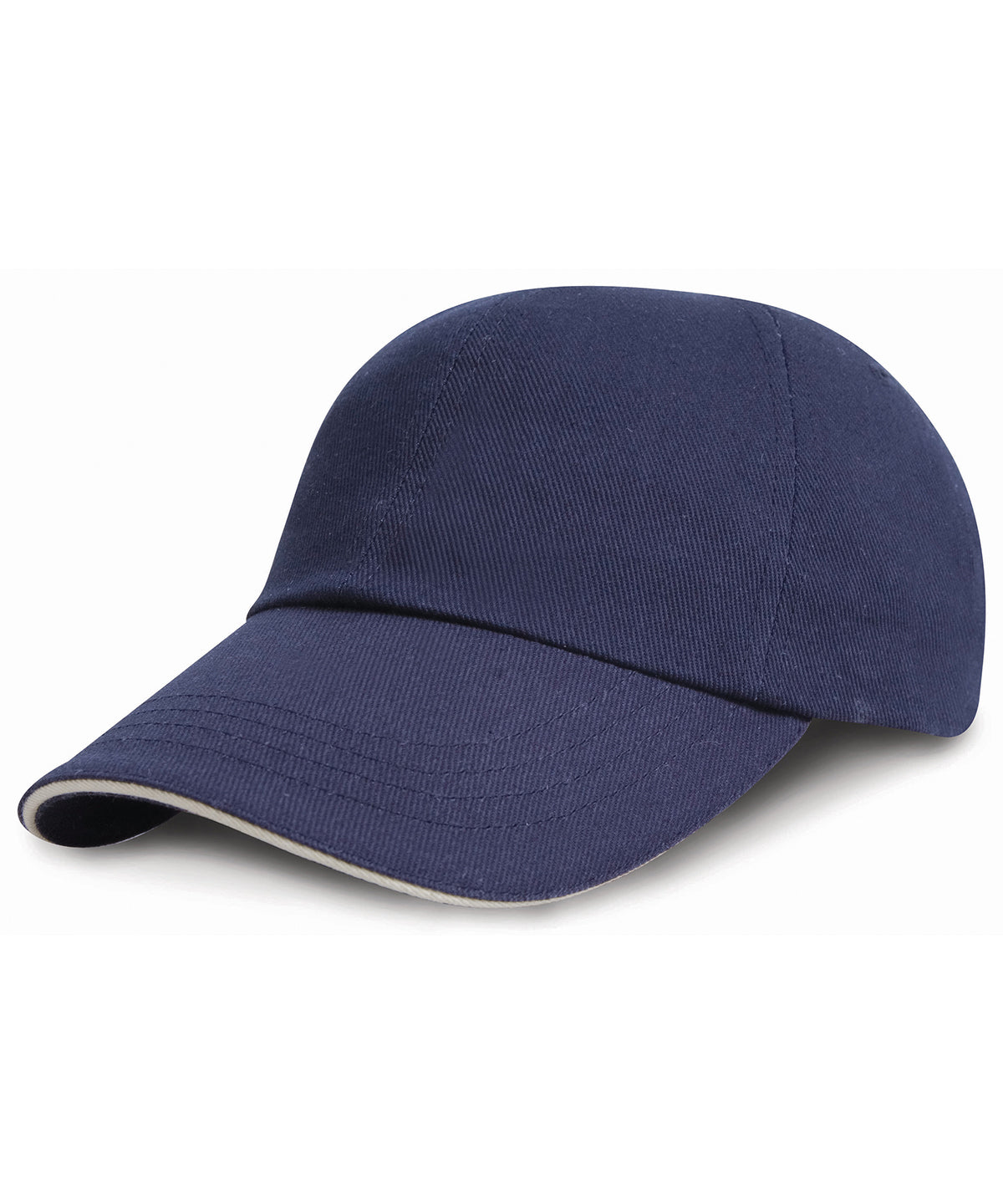 Caps - Lågprofilkappa med Sandwich Peak Navy White One size