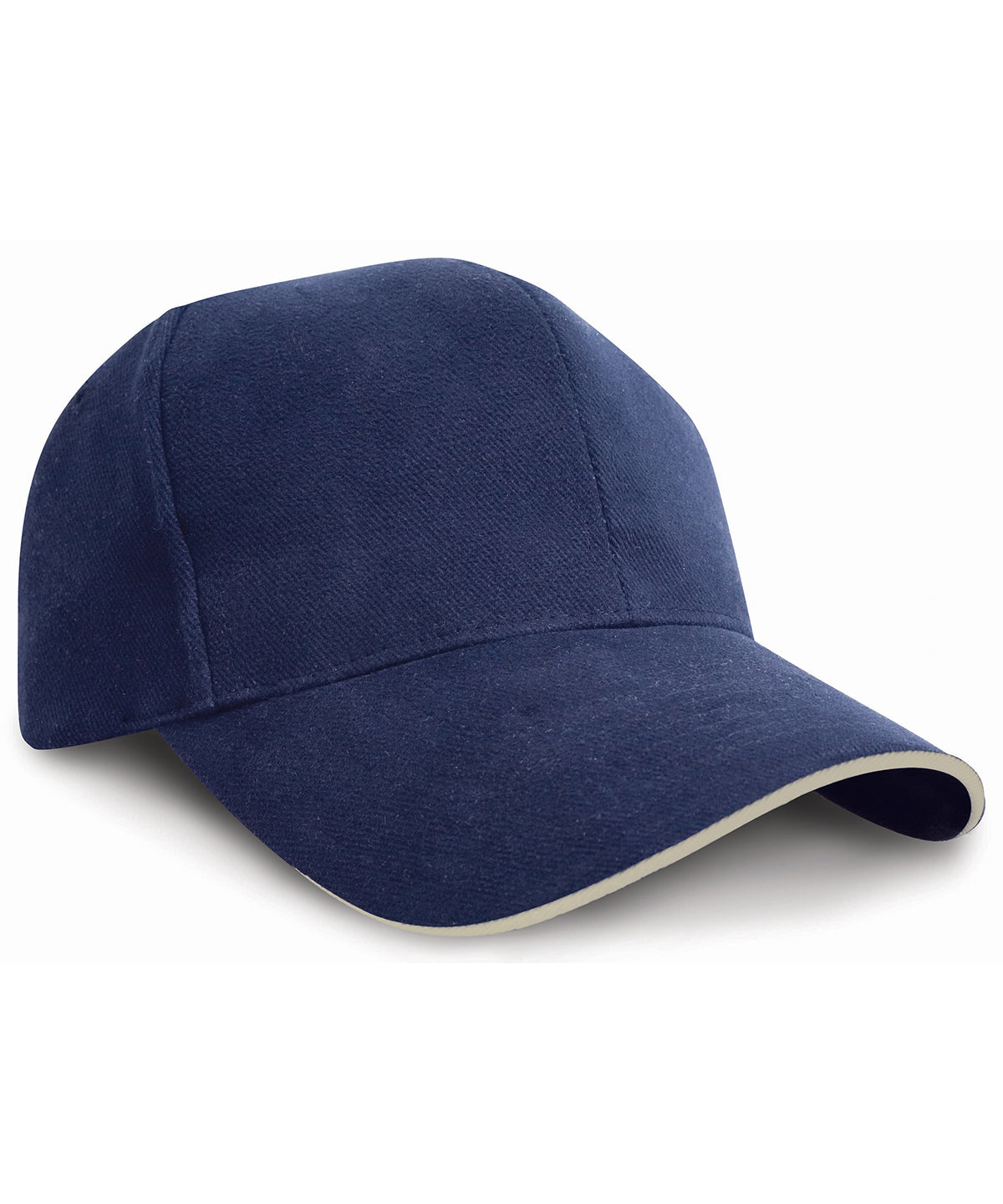 Caps - Pro-stil Kraftig Bomullskaps Navy Natural One size