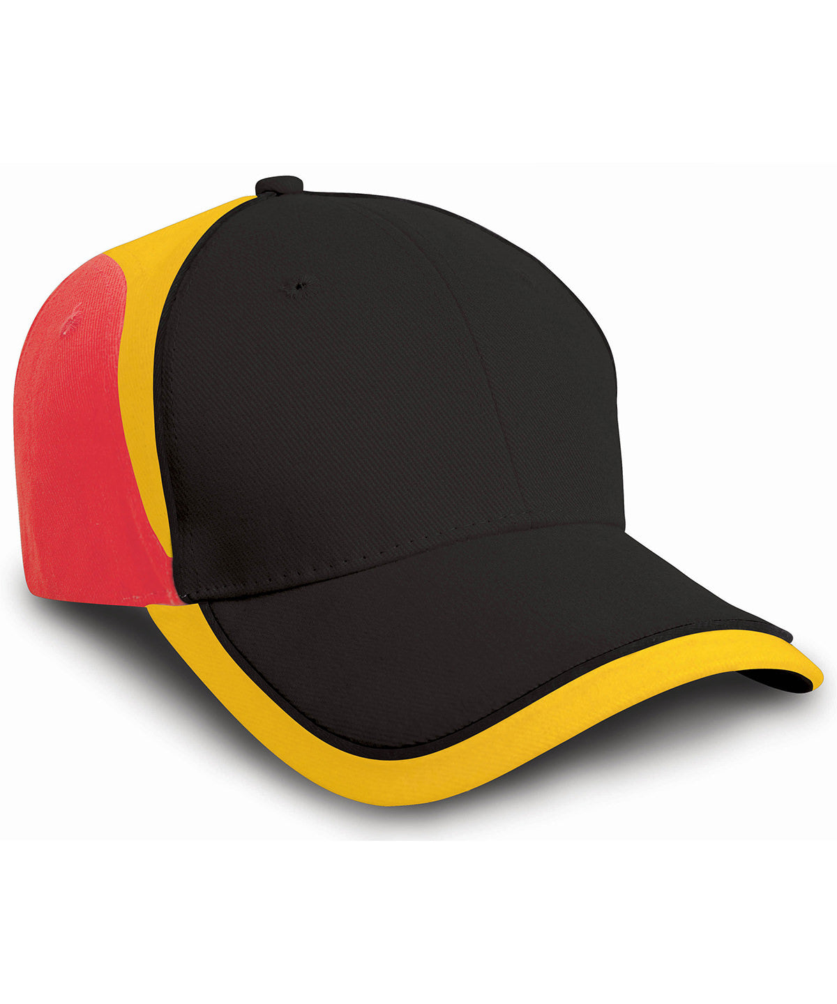 Caps - Nationell keps – mångsidig och elegant Black Red One size