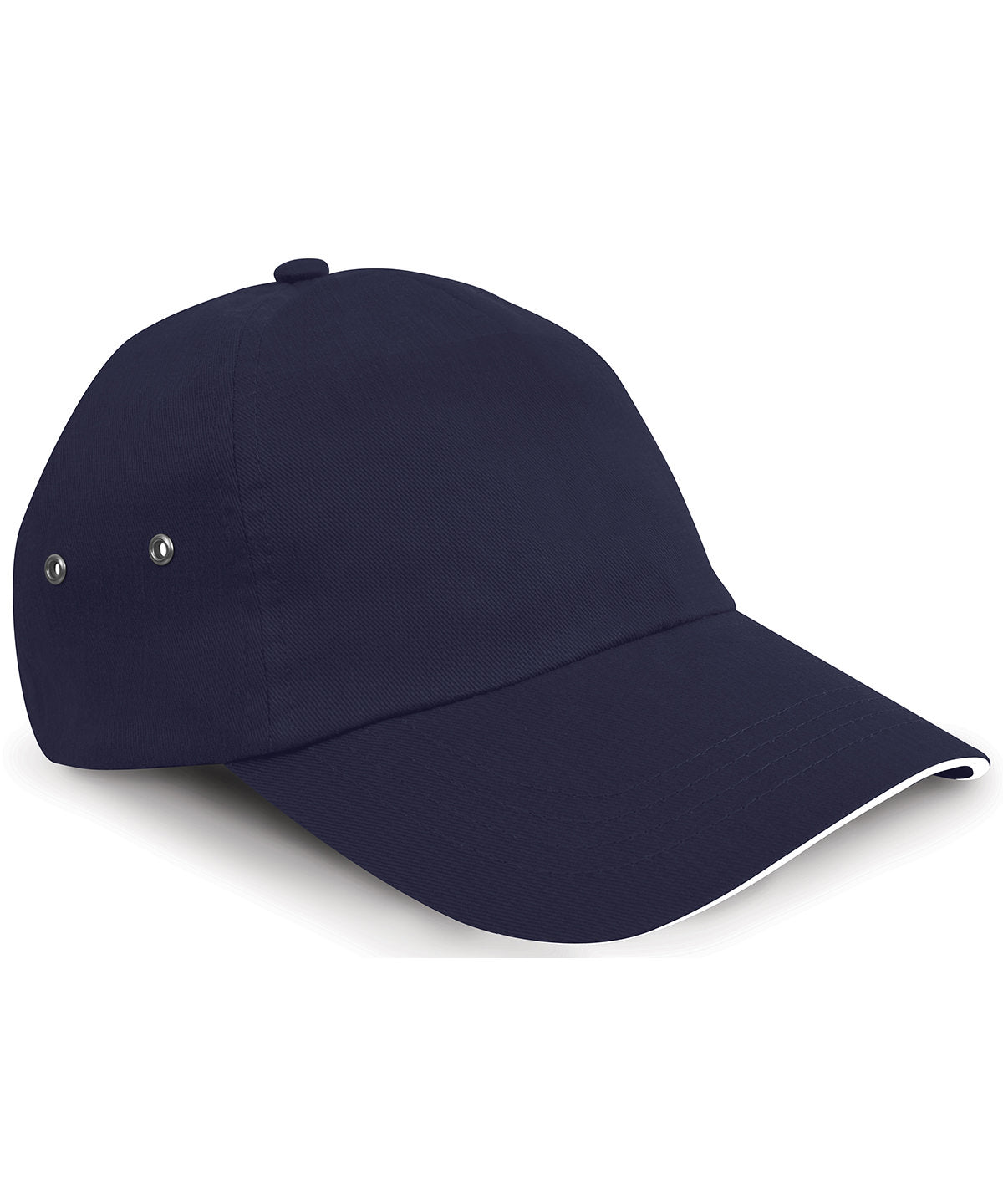 Caps - Stilren och Bekväm 5-Panel Keps Navy White One size