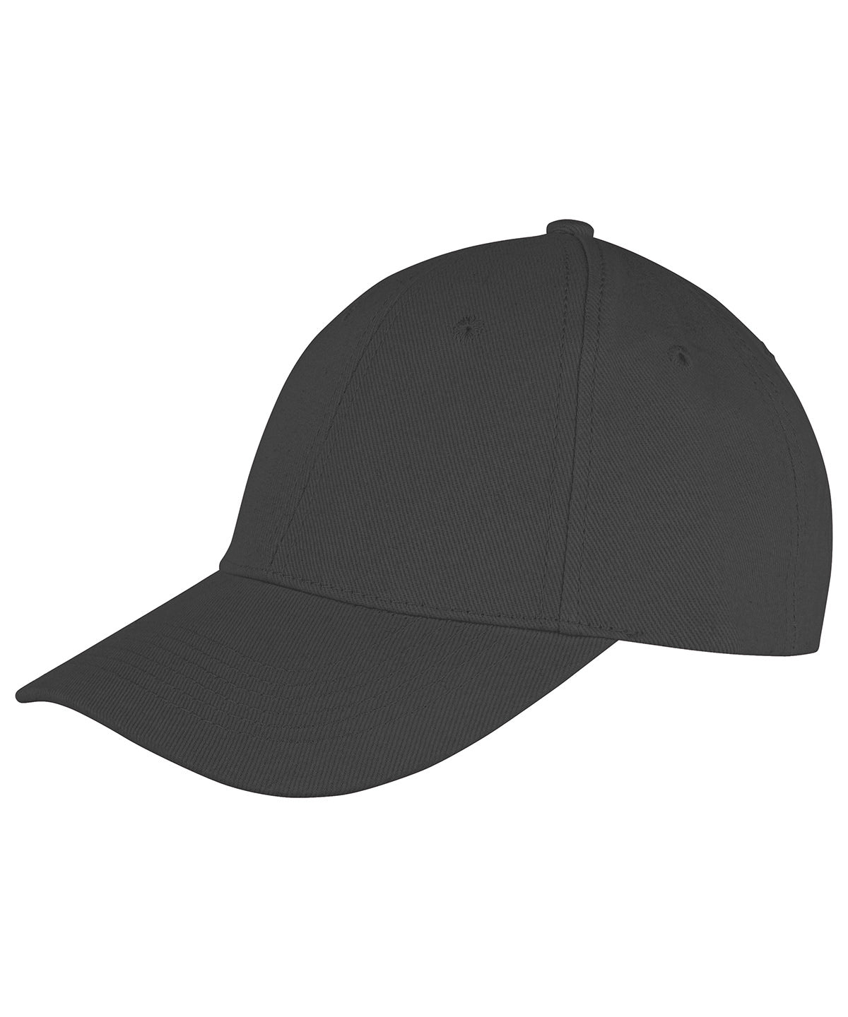 Caps - Memphis 6-panel Borstad Bomull Låg Profil Keps Black One size