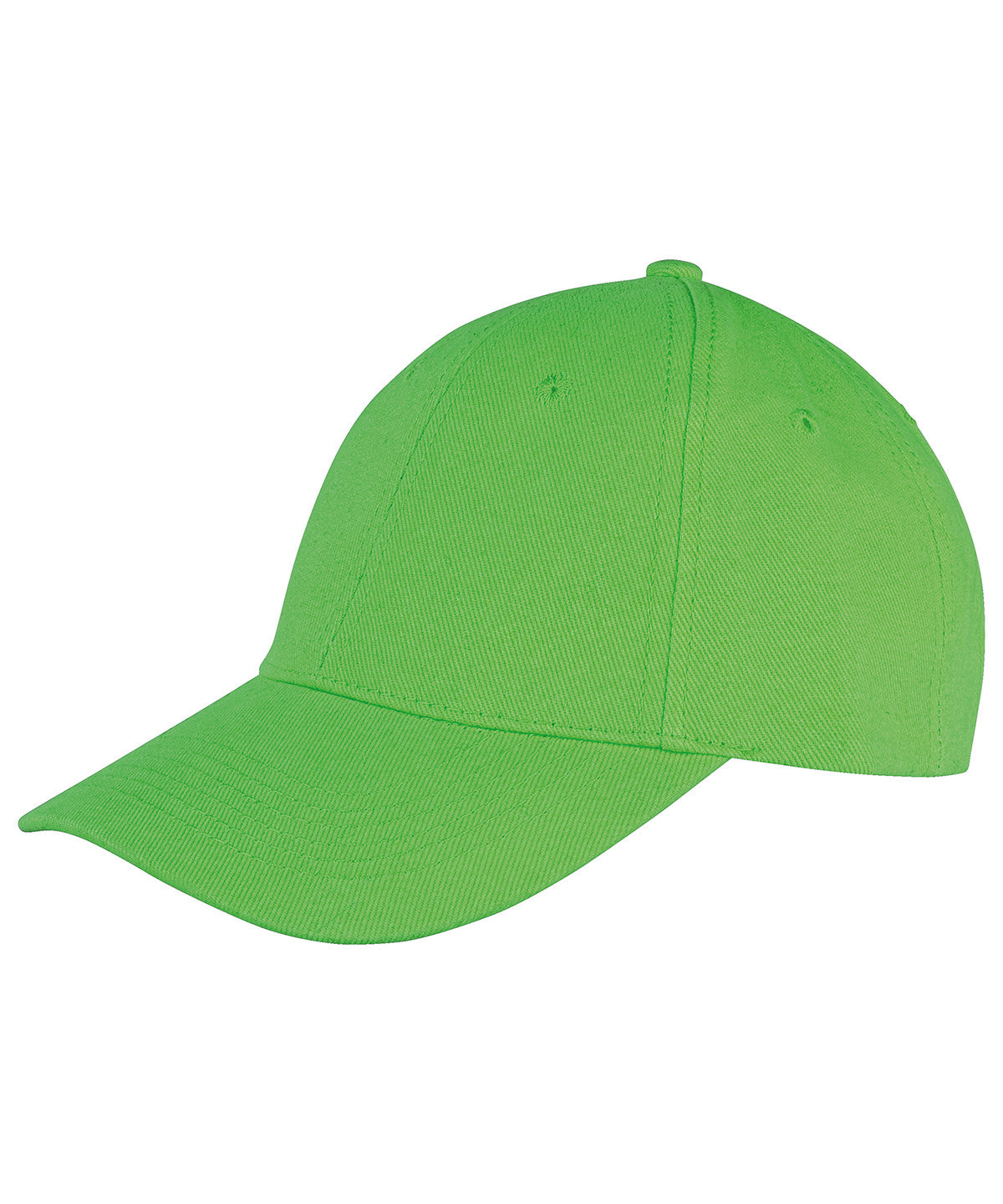 Caps - Memphis 6-panel Borstad Bomull Låg Profil Keps Lime One size